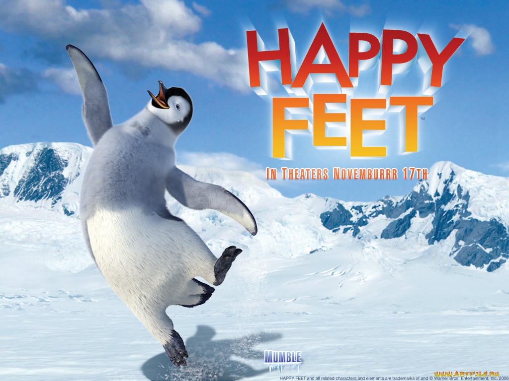 мультфильмы, happy, feet