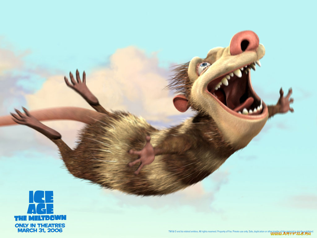 мультфильмы, ice, age, the, meltdown