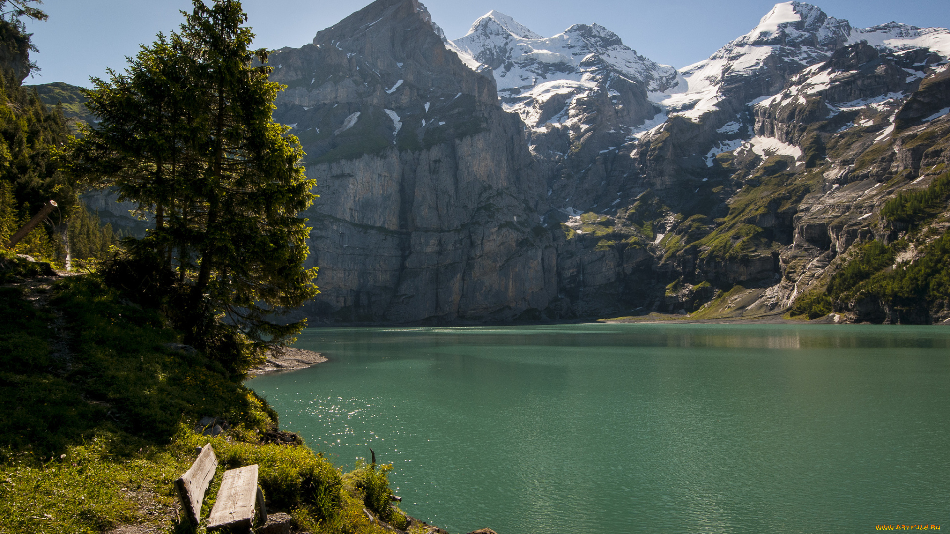 природа, реки, озера, озеро, switzerland, горы, швейцария