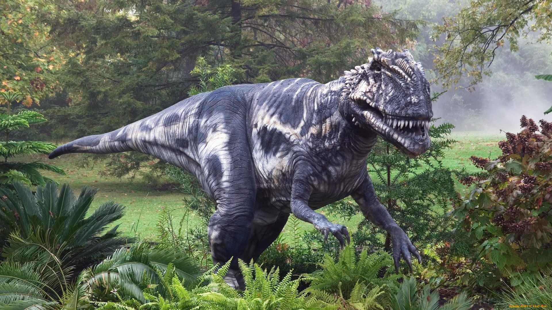 tyrannosaurus, rex, разное, рельефы, статуи, музейные, экспонаты, поляна, заросли, динозавр