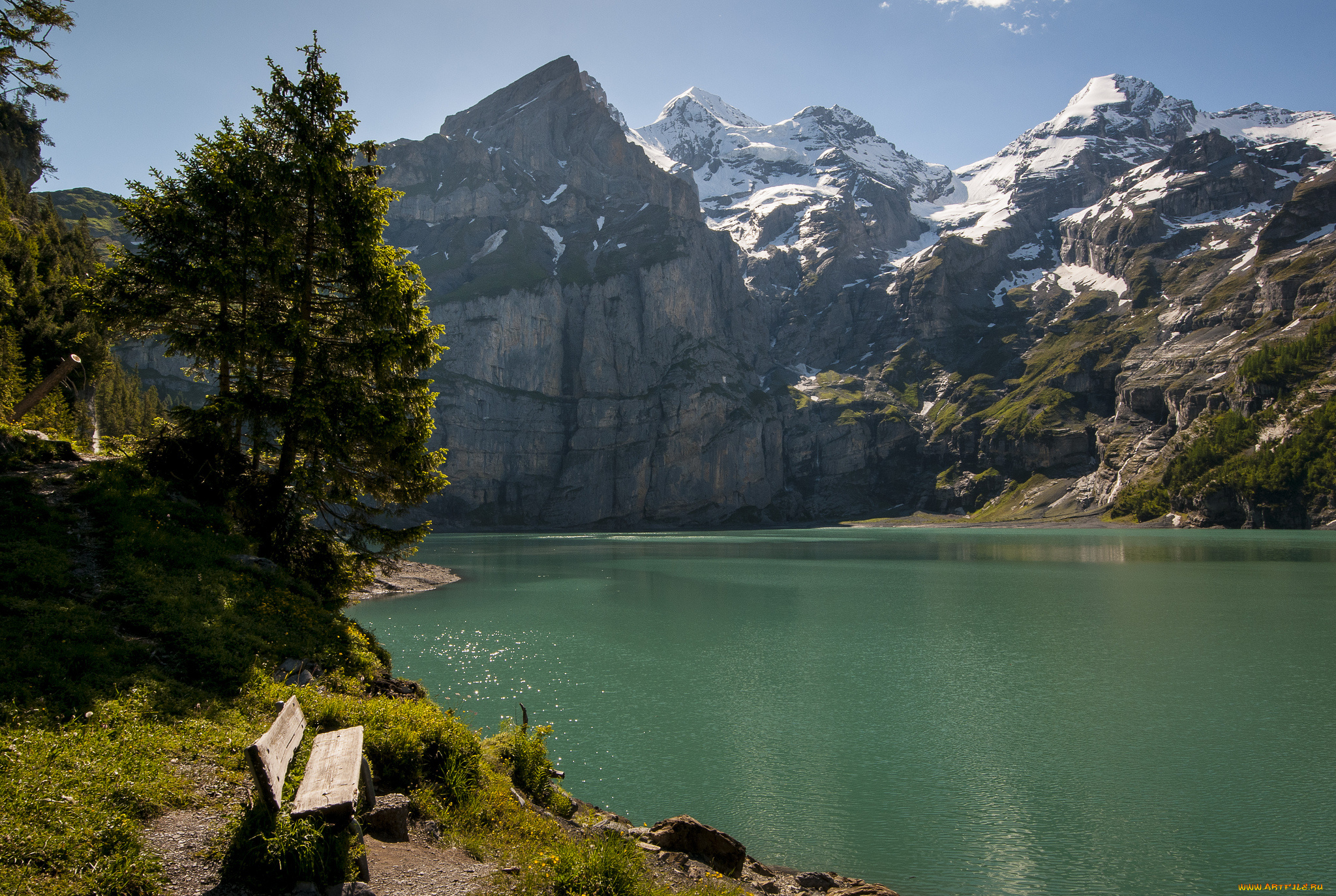 природа, реки, озера, озеро, switzerland, горы, швейцария