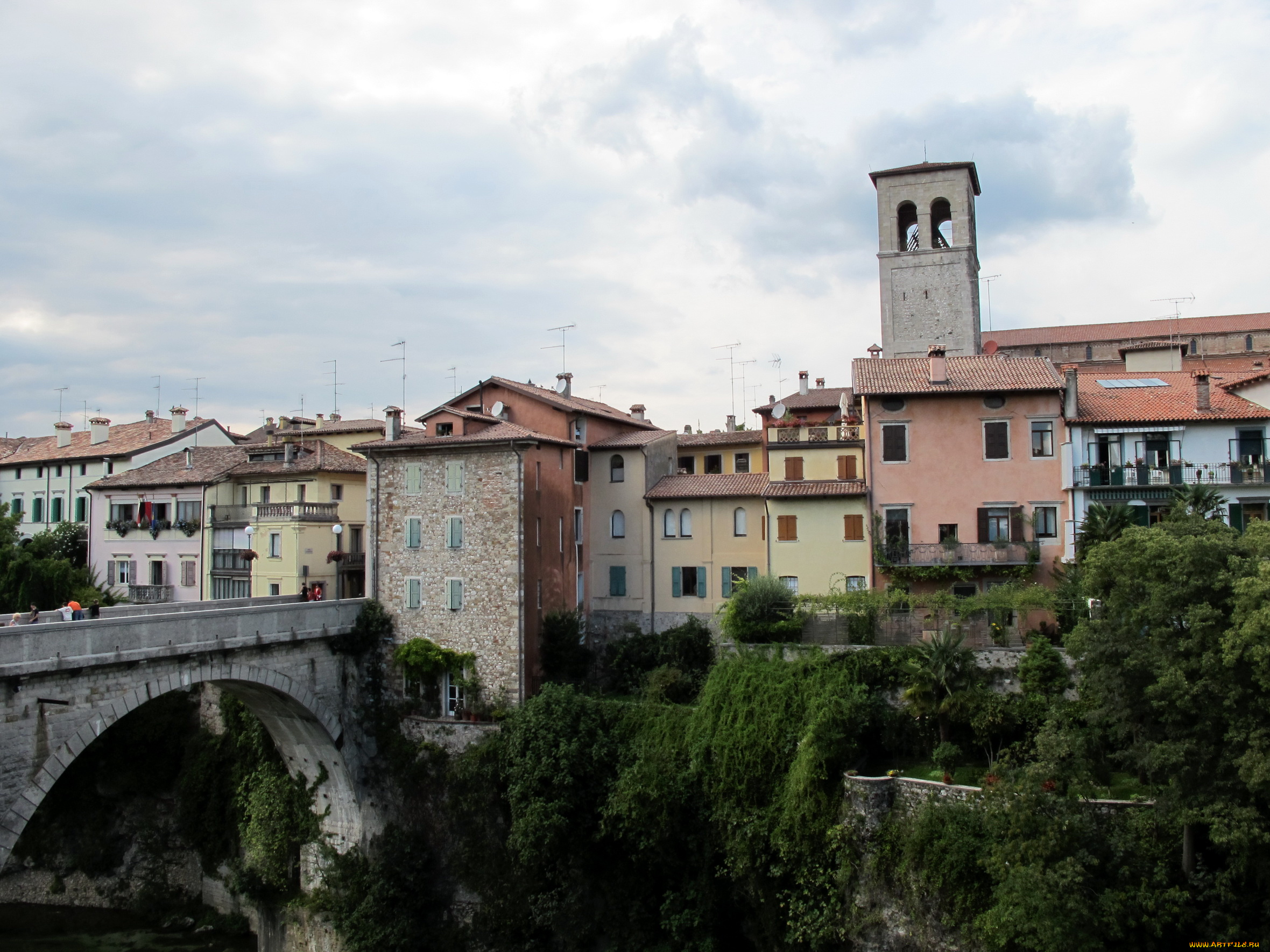 cividale, италия, города, здания, дома