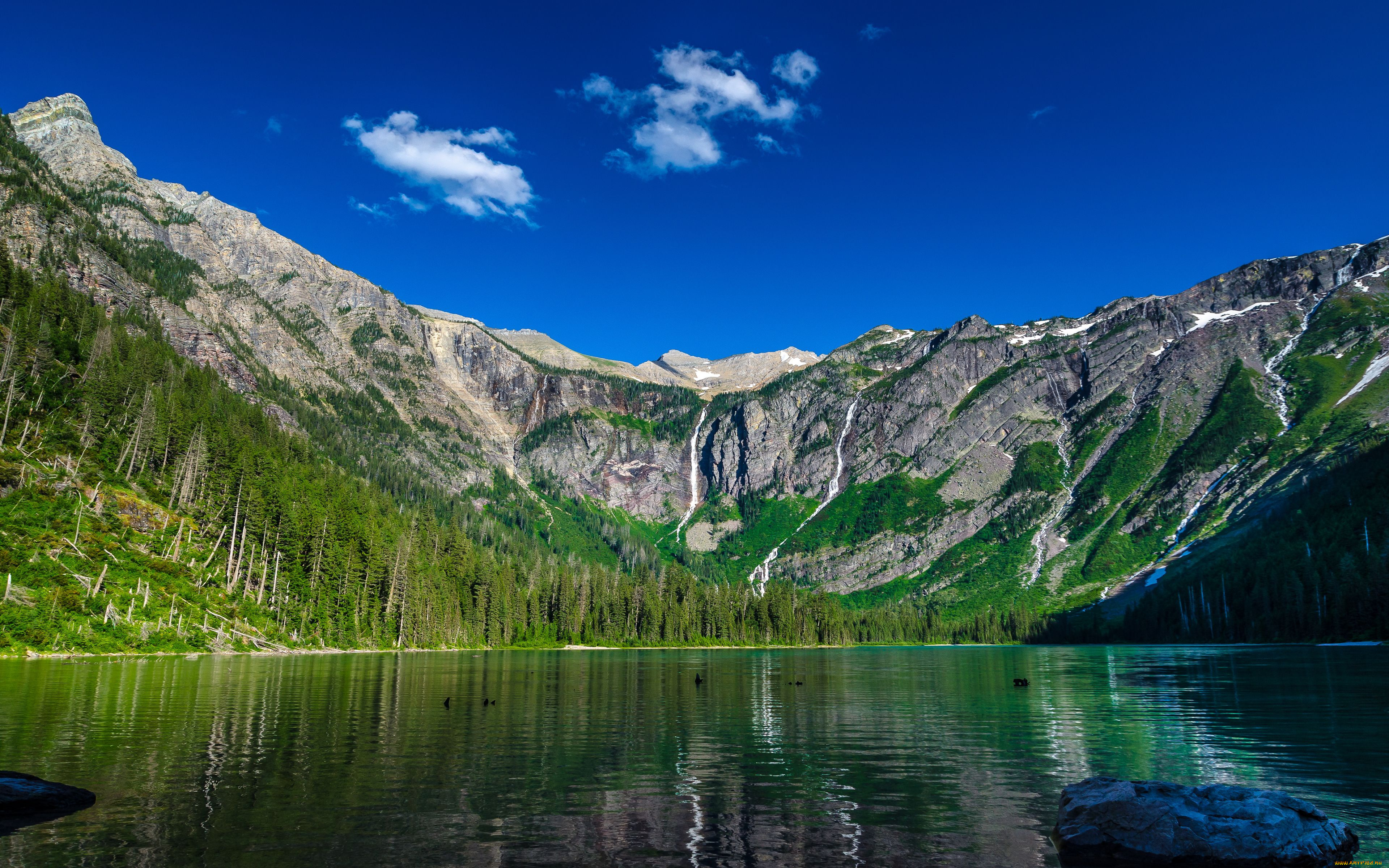 glacier, national, park, природа, реки, озера, горы, озеро, avalanche, lake