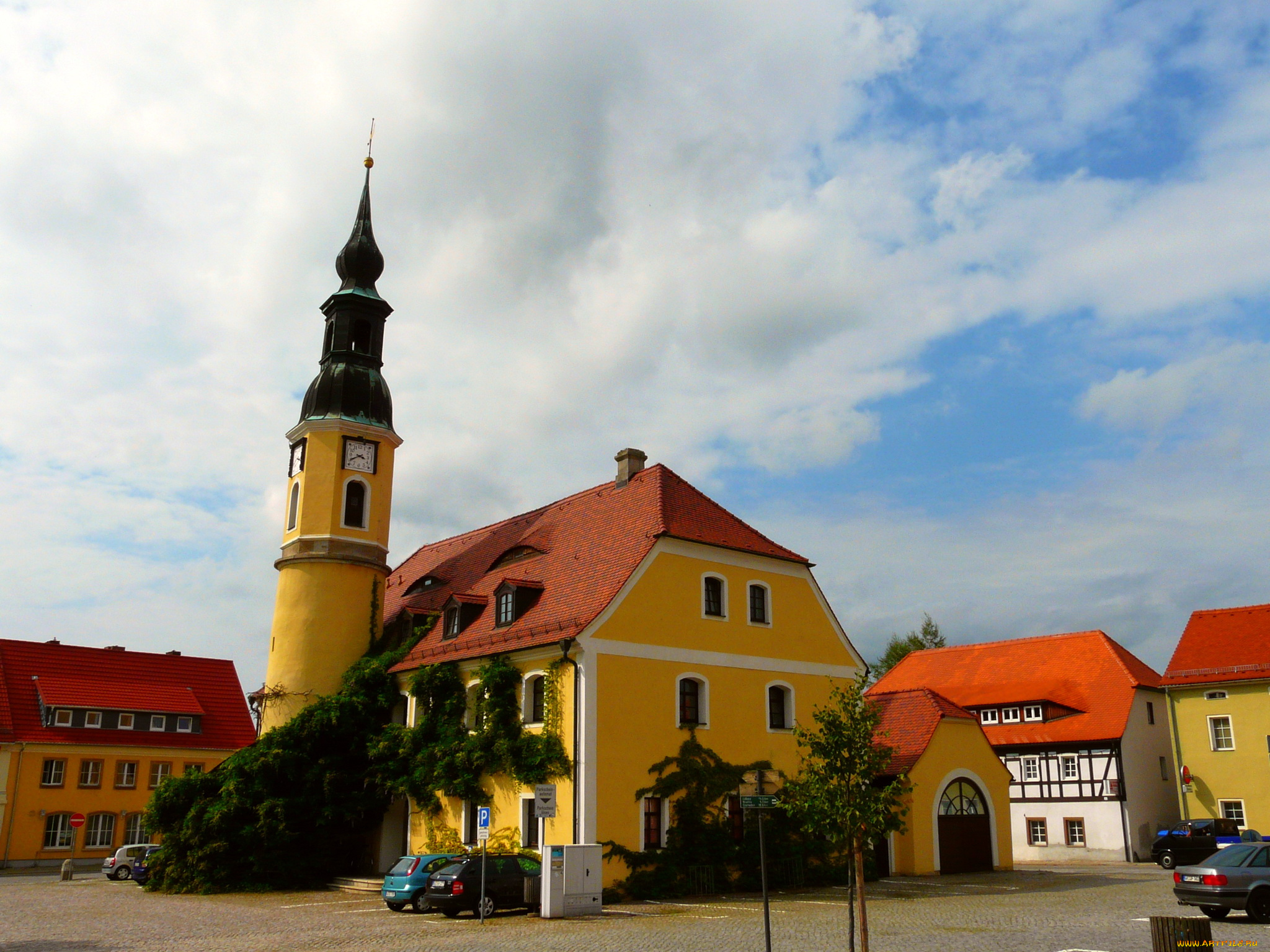 германия, вайсенберг, города, улицы, площади, набережные, дома, площадь