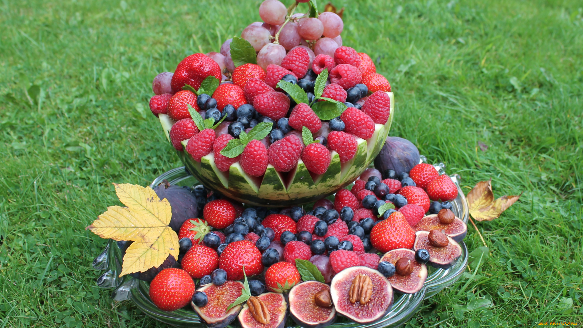 еда, фрукты, , ягоды, роскошь, голубика, арбуз, виноград, инжир, клубника, пекан, малина