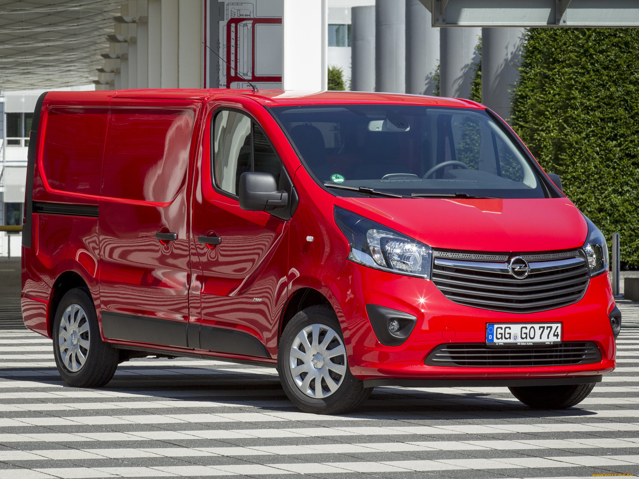 автомобили, opel, vivaro, van, biturbo, 2014г, красный