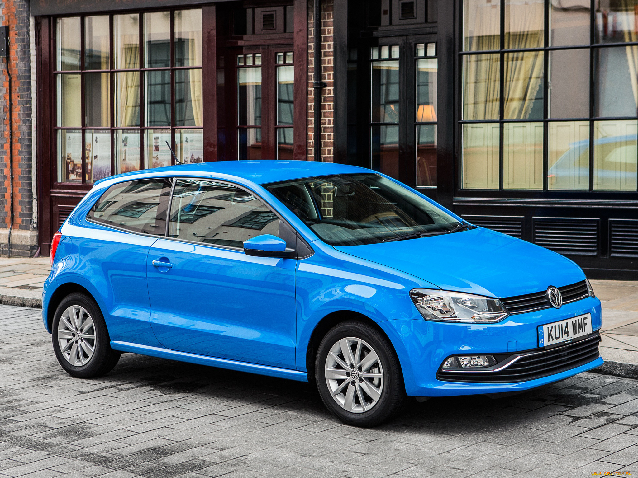 автомобили, volkswagen, uk-spec, typ, 6r, 2014г, 3-door, синий, polo