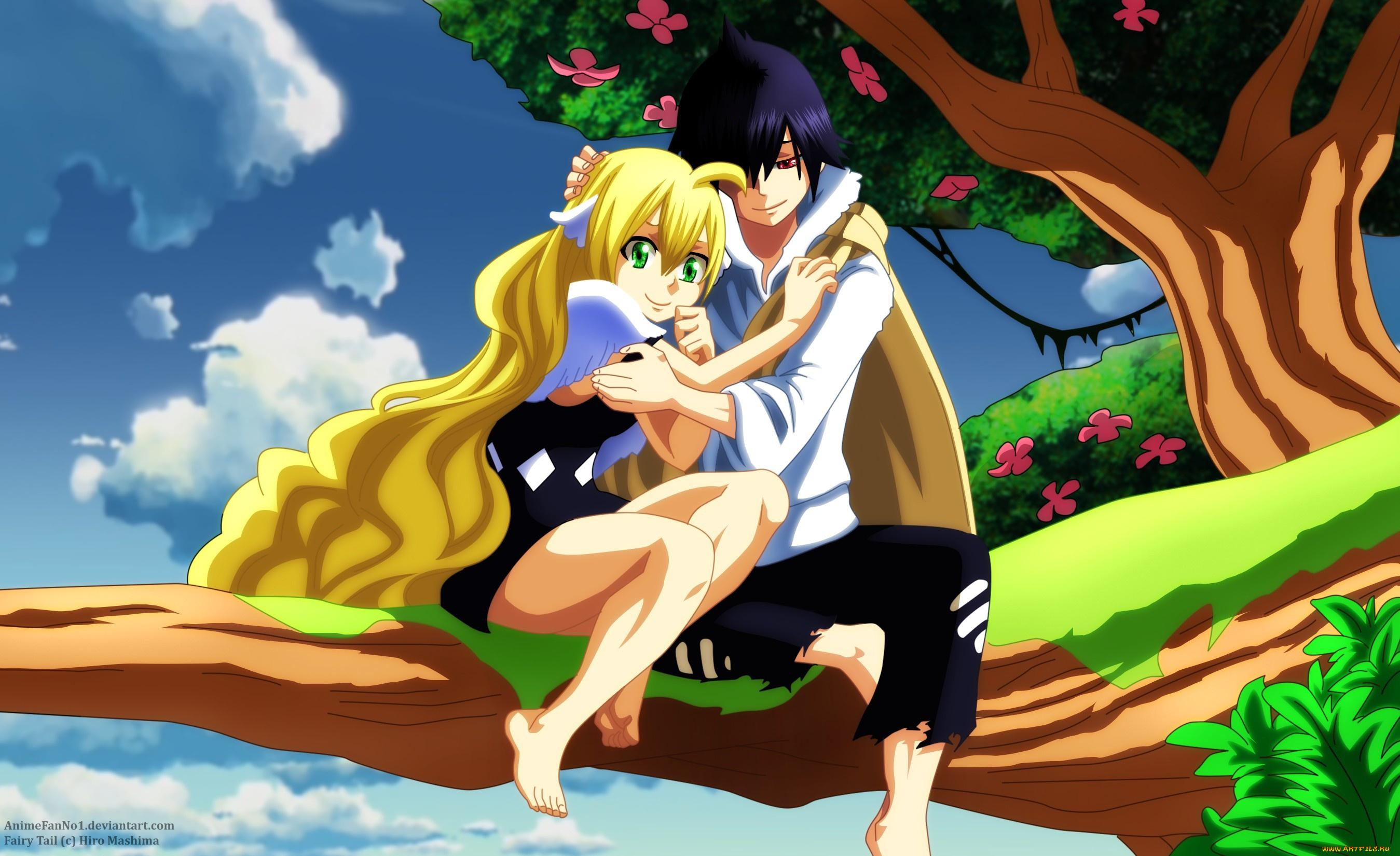 аниме, fairy, tail, zeref, mavis, vermillion