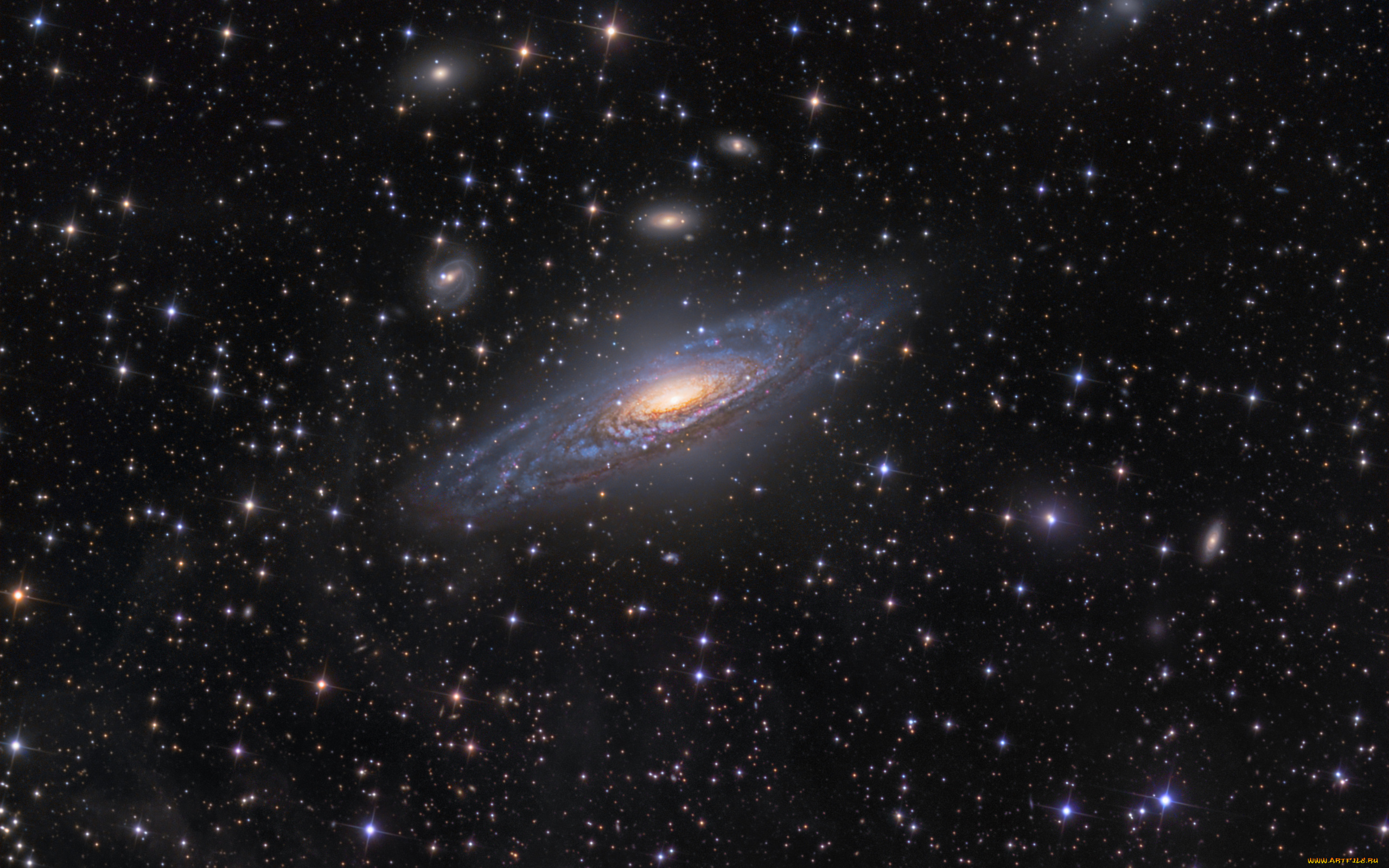 ngc7331, космос, галактики, туманности, пространство, звезды, галактика, cпиральная