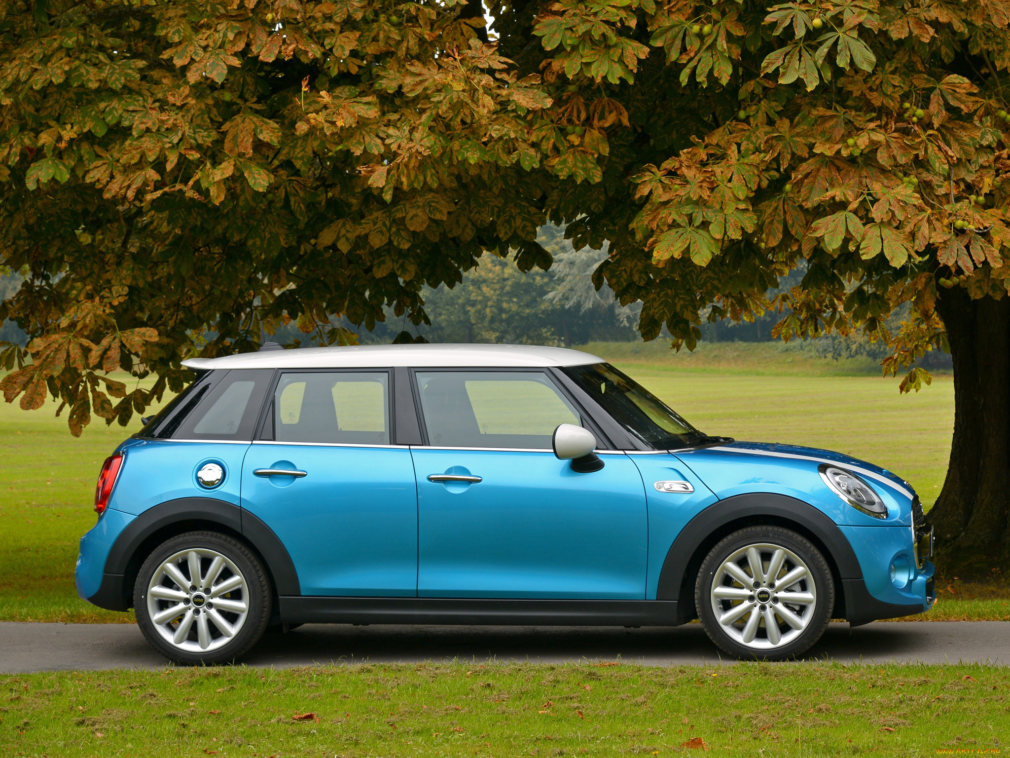 автомобили, mini, sd, 2014, f56, uk-spec, 5-door, синий, cooper