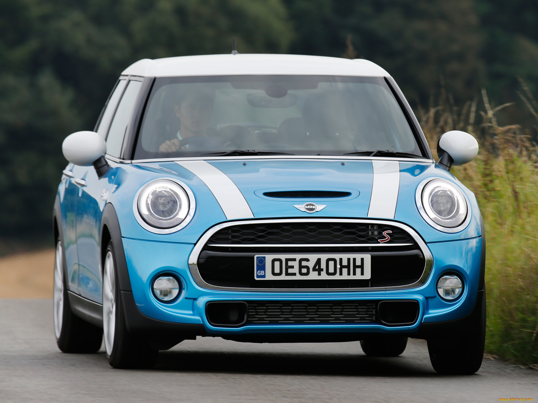 автомобили, mini, синий, 2014, f56, uk-spec, 5-door, sd, cooper