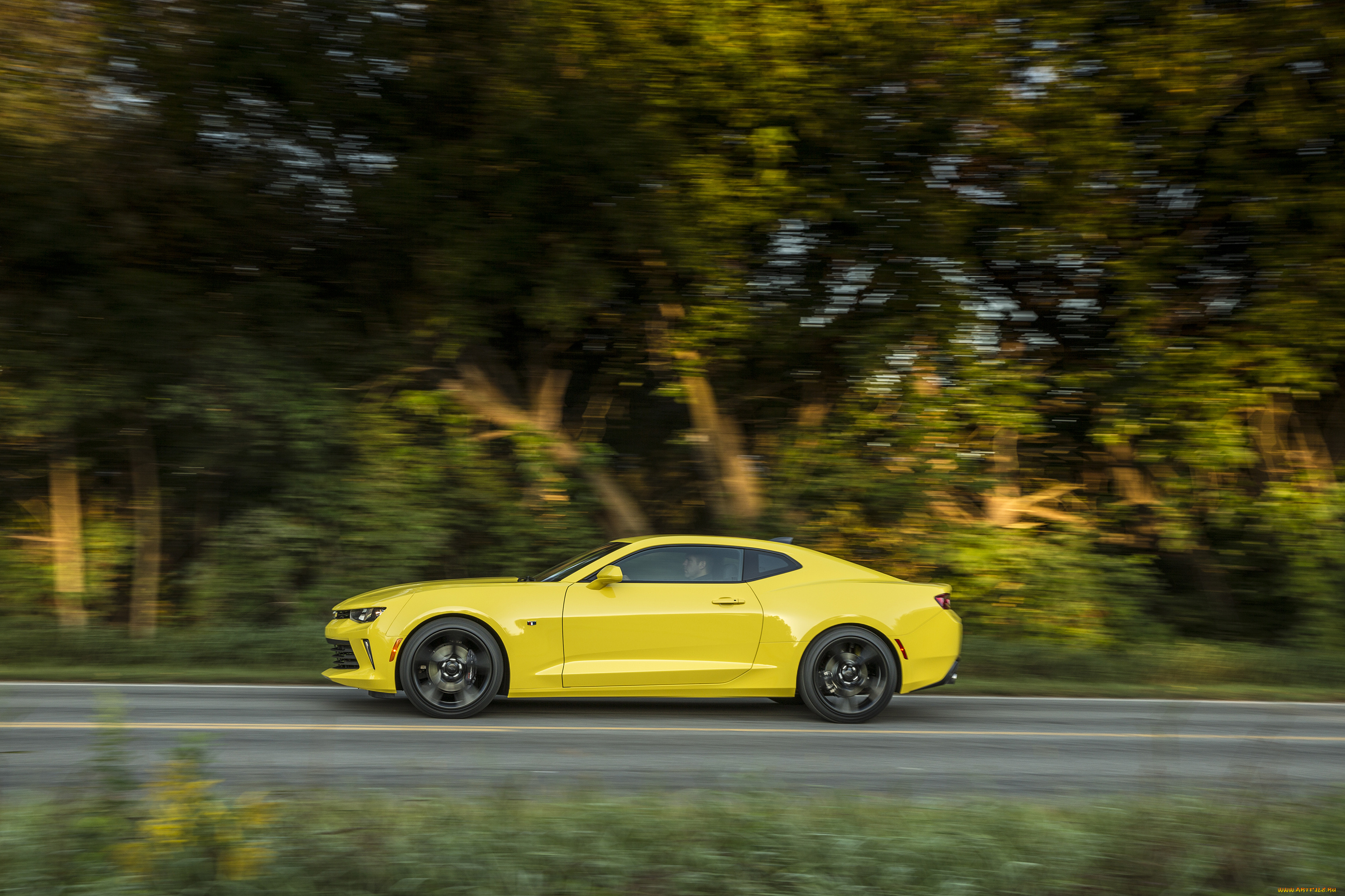 автомобили, camaro, 2016, г, chevrolet, rs, желтый