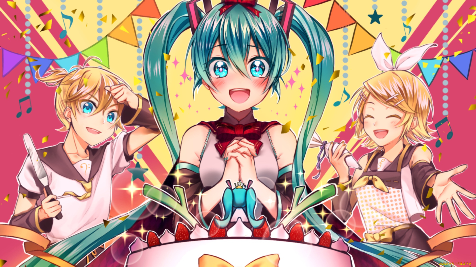 аниме, vocaloid, hatsune, miku