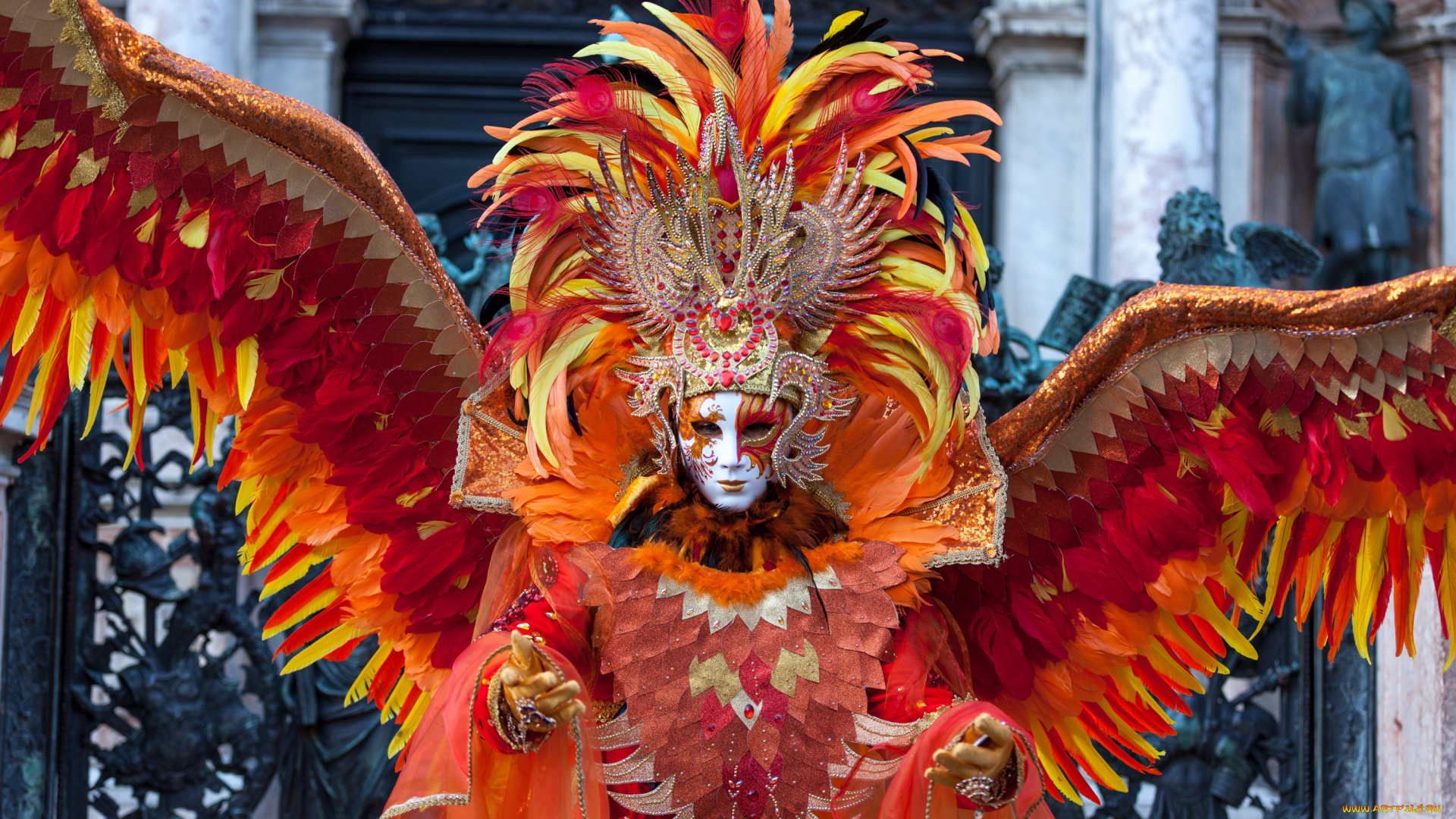 разное, маски, , карнавальные, костюмы, костюм, маска, карнавал, красный, перья, крылья