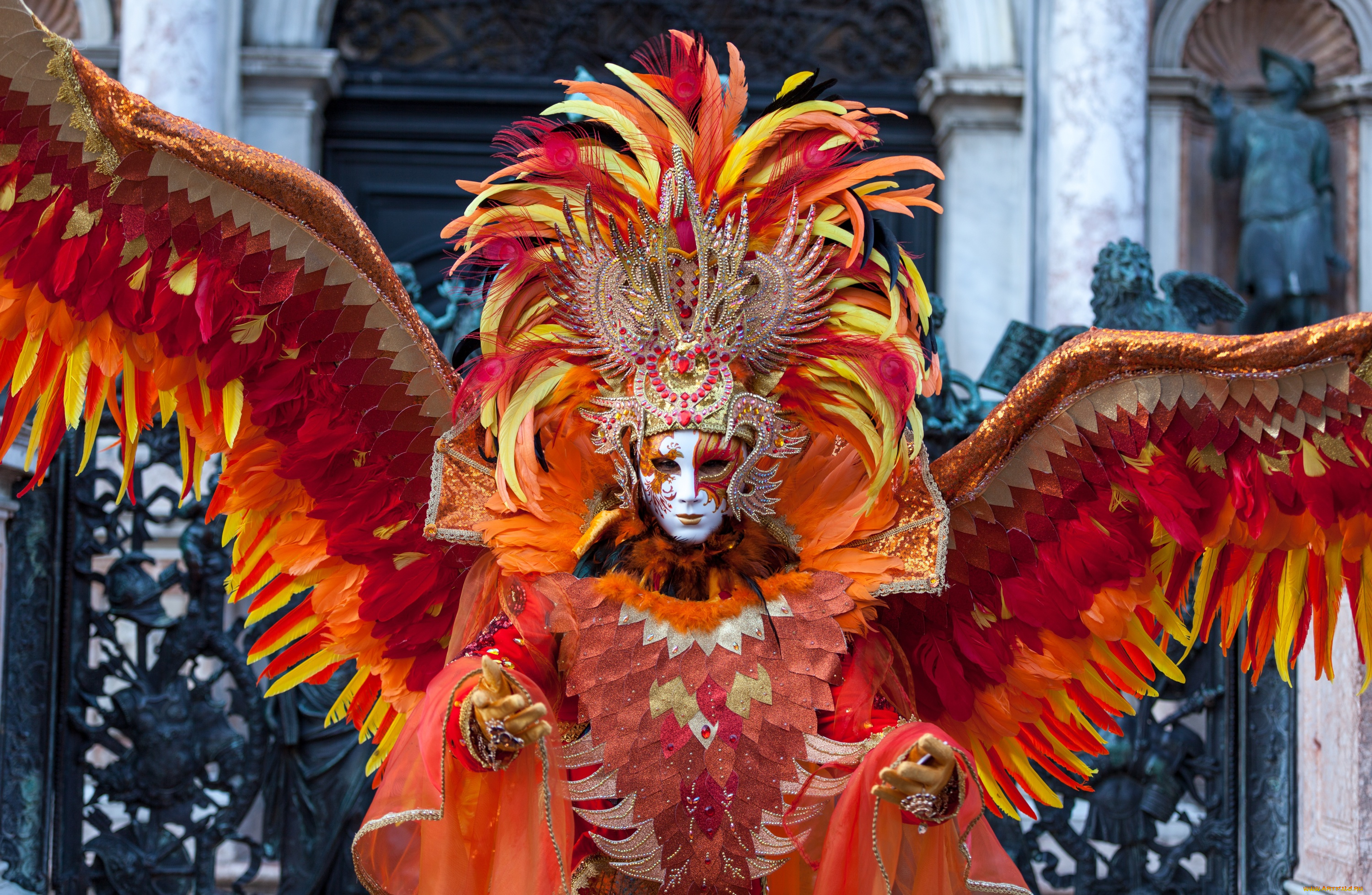 разное, маски, , карнавальные, костюмы, костюм, маска, карнавал, красный, перья, крылья