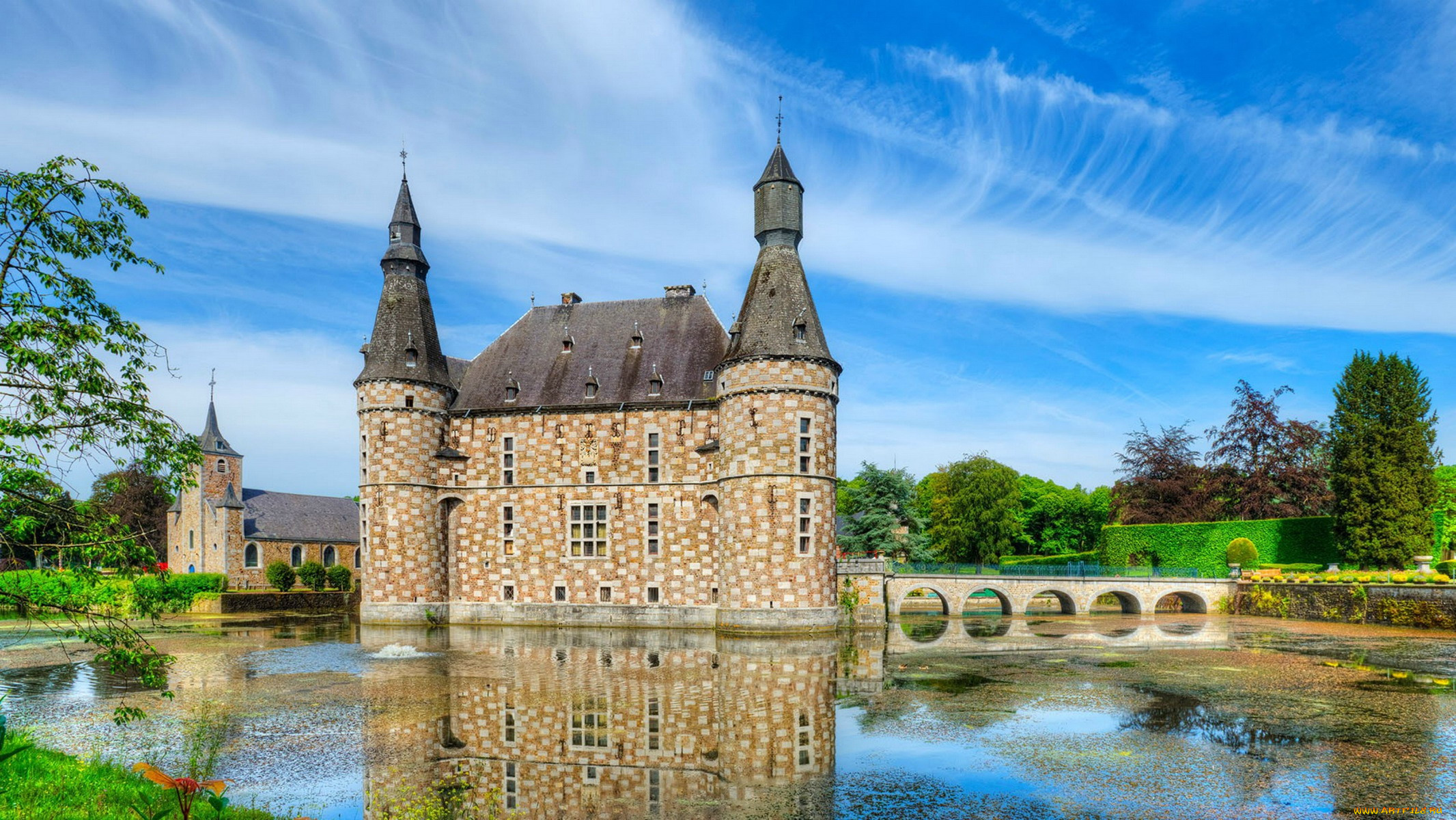 jehay, castle, belgium, города, замки, бельгии, jehay, castle