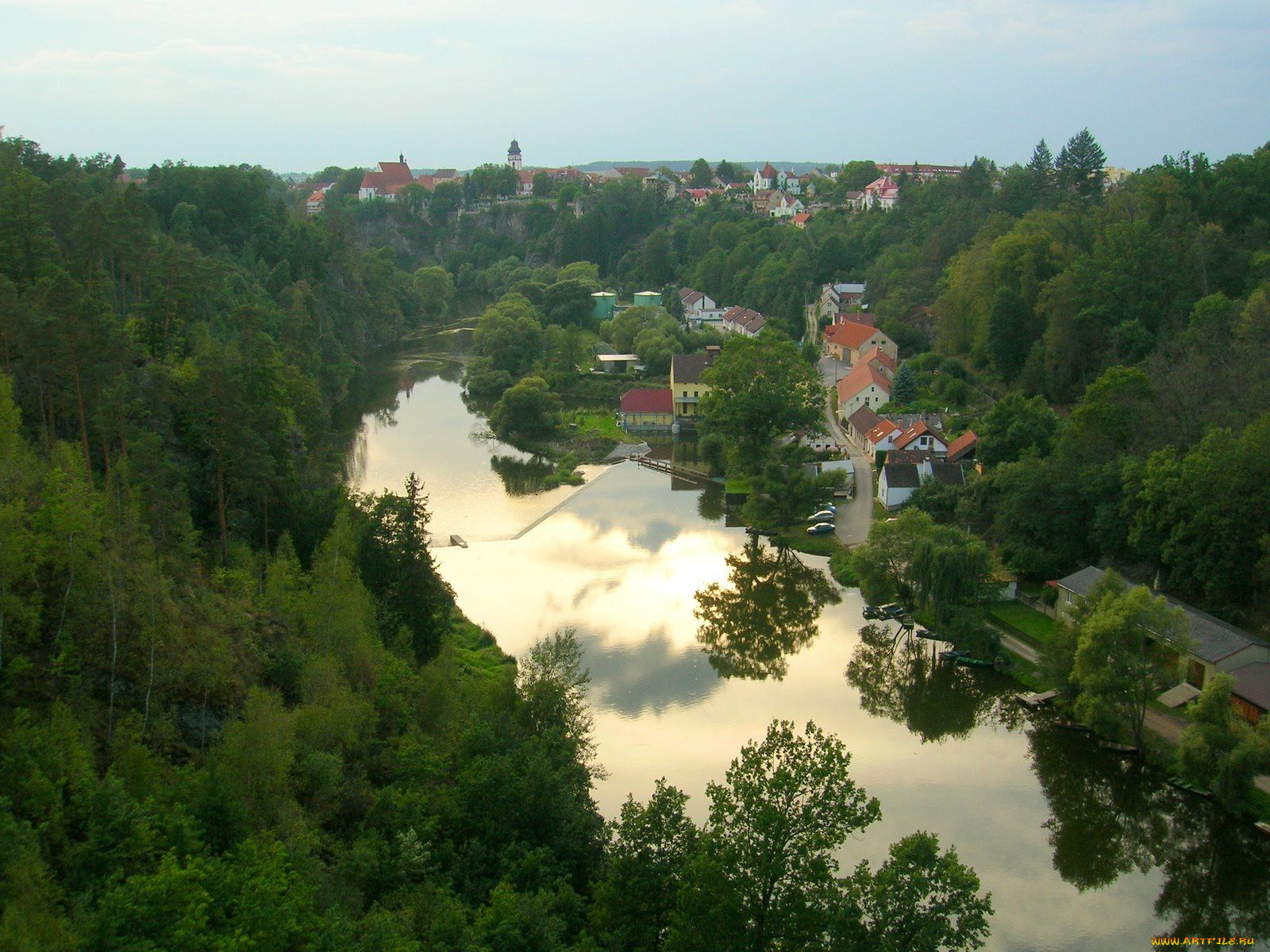 bechyne, czech, города, пейзажи