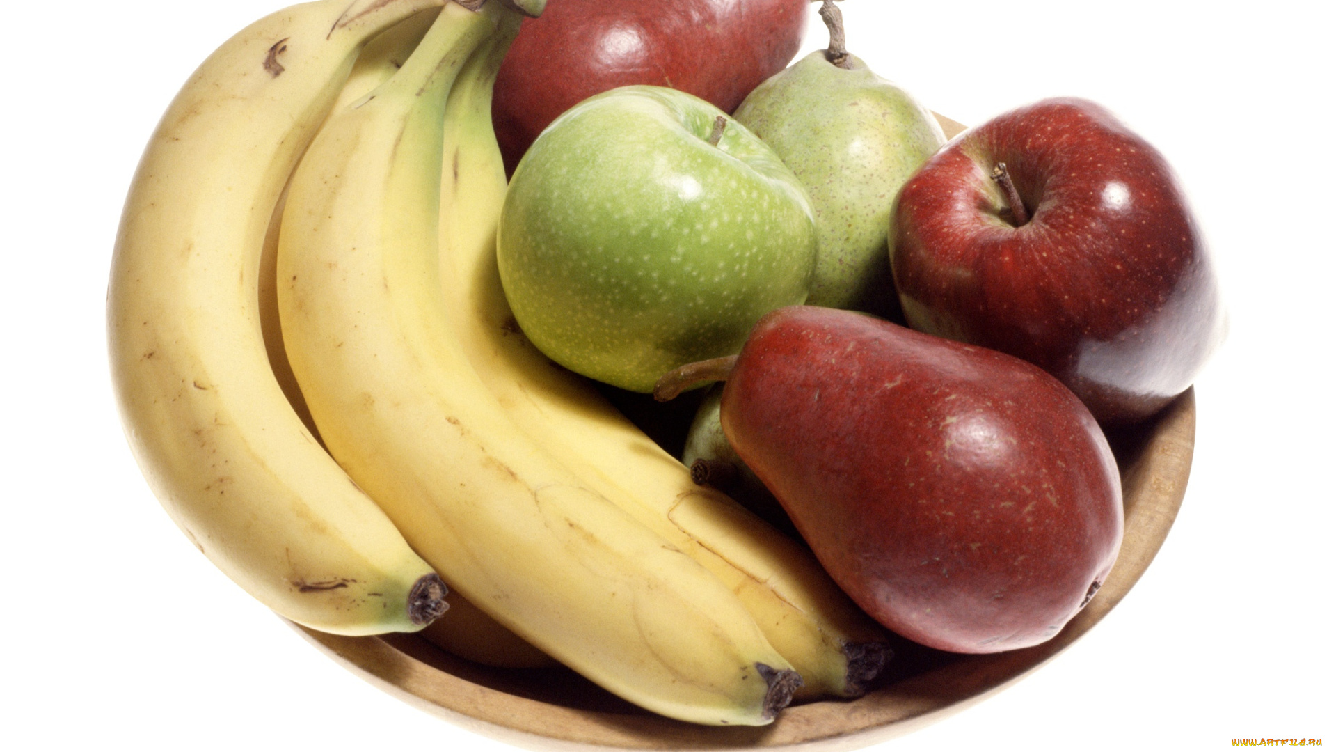 еда, фрукты, , ягоды, тарелка, бананы, яблоки, груши