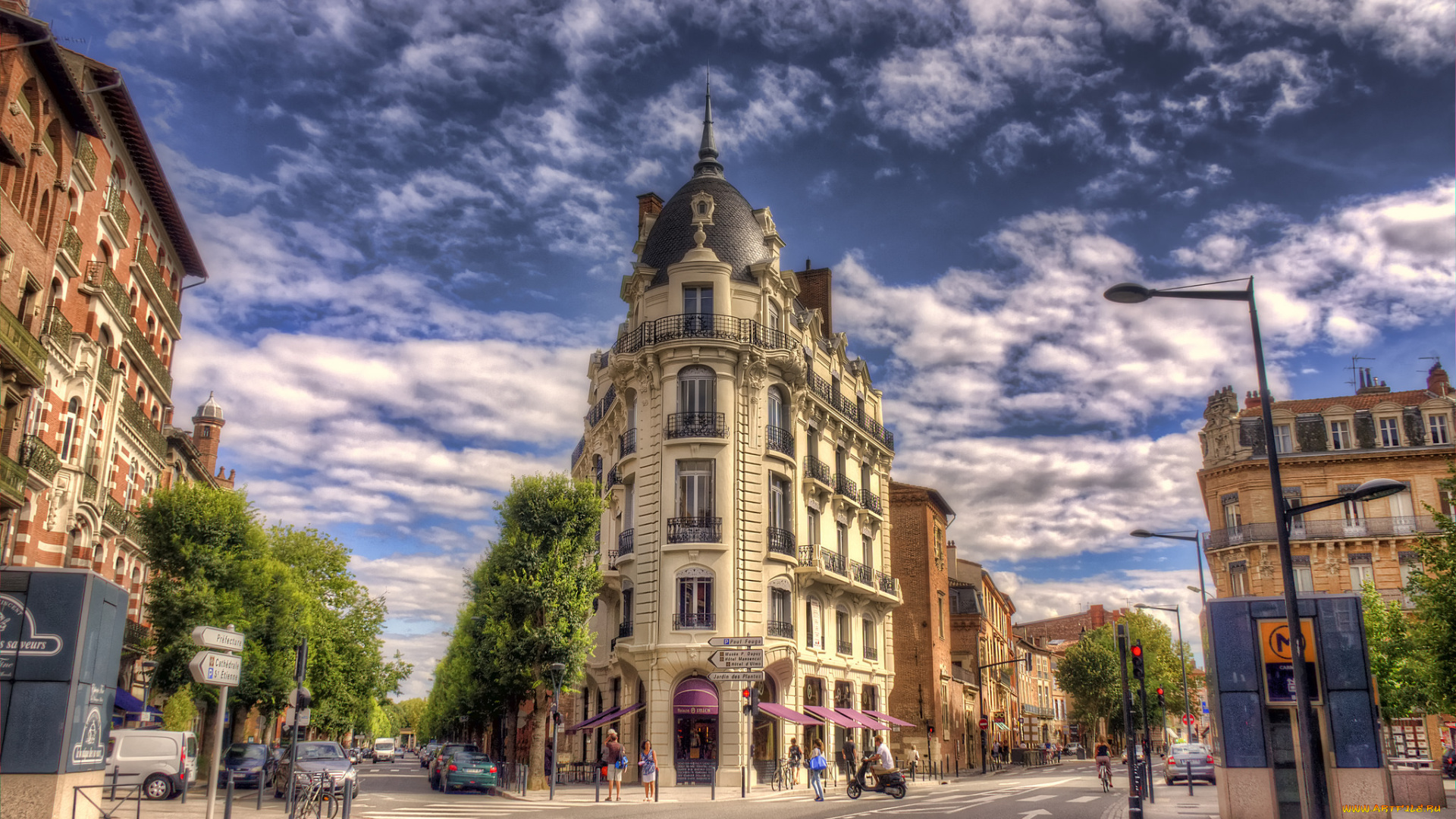 toulouse, города, -, здания, , дома, улицы, здание