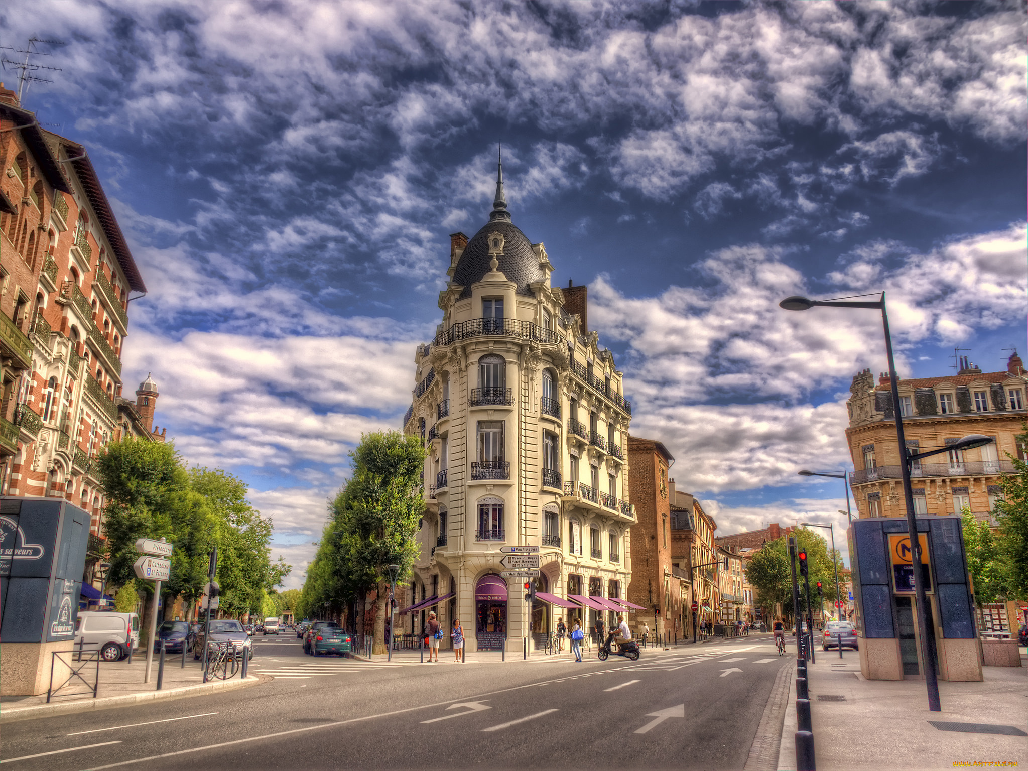 toulouse, города, -, здания, , дома, улицы, здание