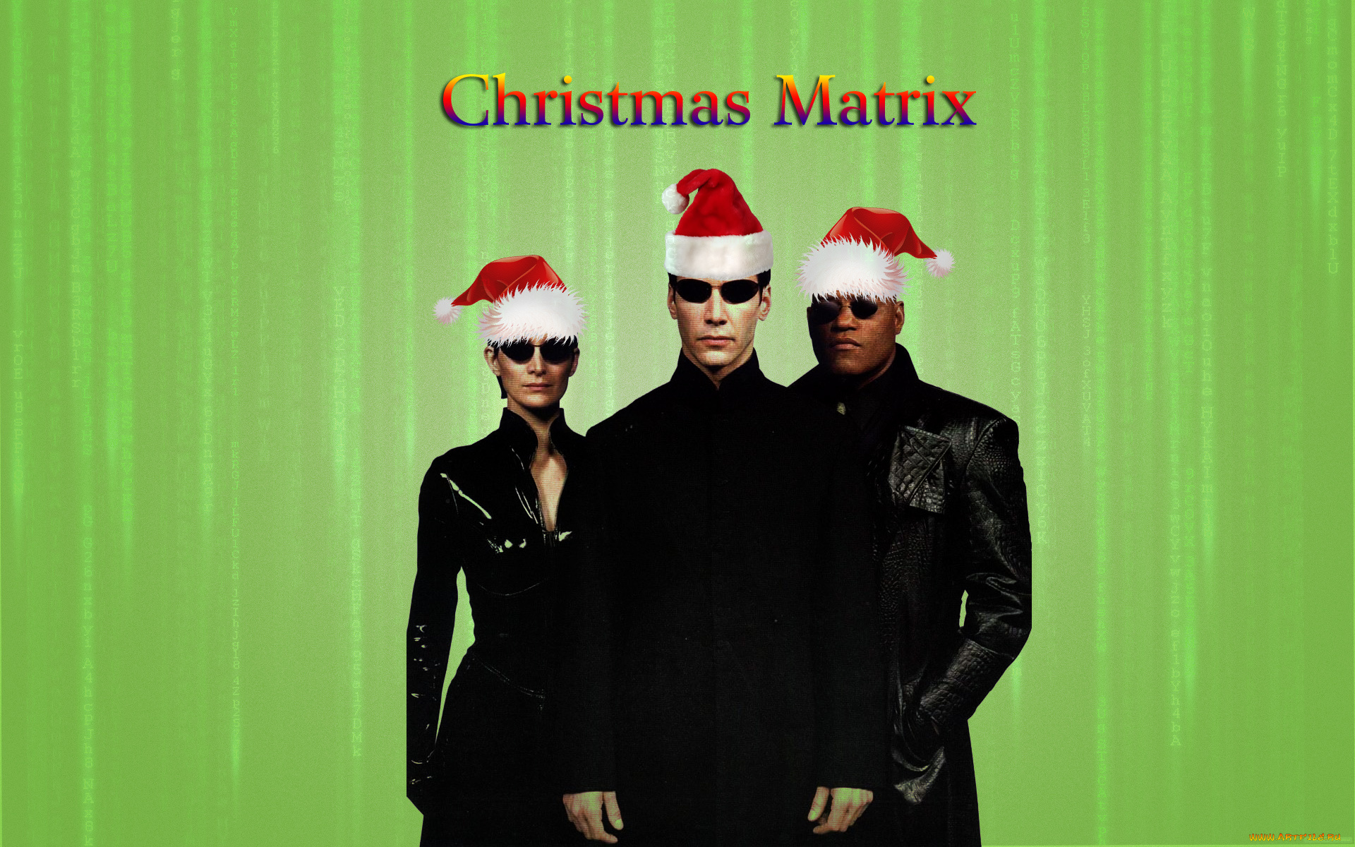 матрица, юмор, приколы, neo, новый, год, морфиус, прикол, тринити, нео, the, matrix, christmas