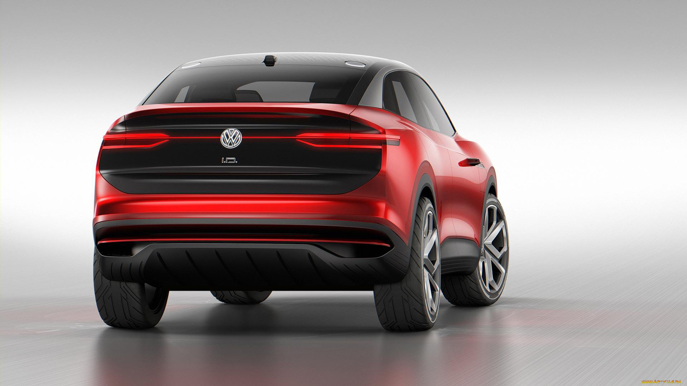 volkswagen, id, crozz, electric, crossover, concept, 2017, автомобили, volkswagen, concept, electric, crozz, красный, id, 2017, crossover