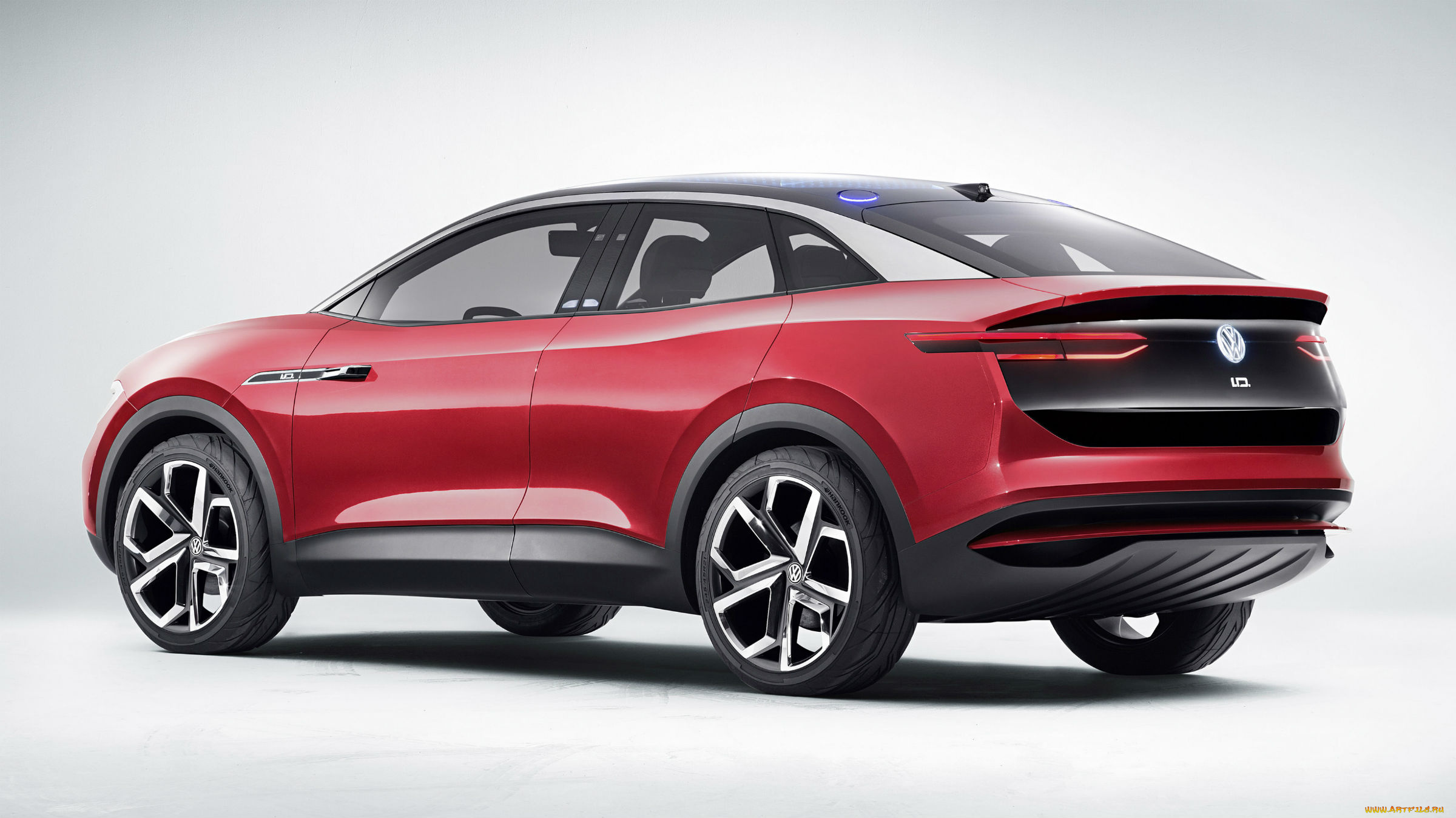 volkswagen, id, crozz, electric, crossover, concept, 2017, автомобили, volkswagen, id, crossover, concept, 2017, electric, crozz, красный