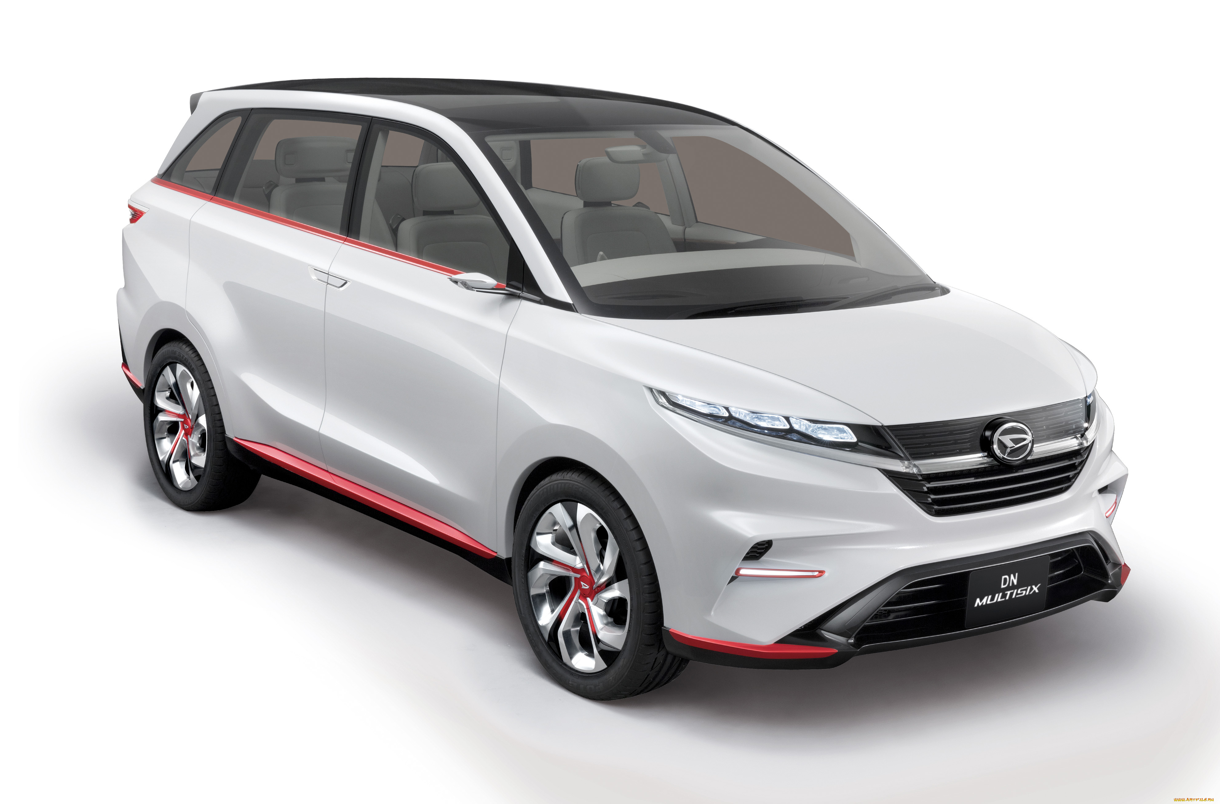 daihatsu, dn, multisix, concept, 2017, автомобили, daihatsu, 2017, concept, multisix, dn, белый, crossover