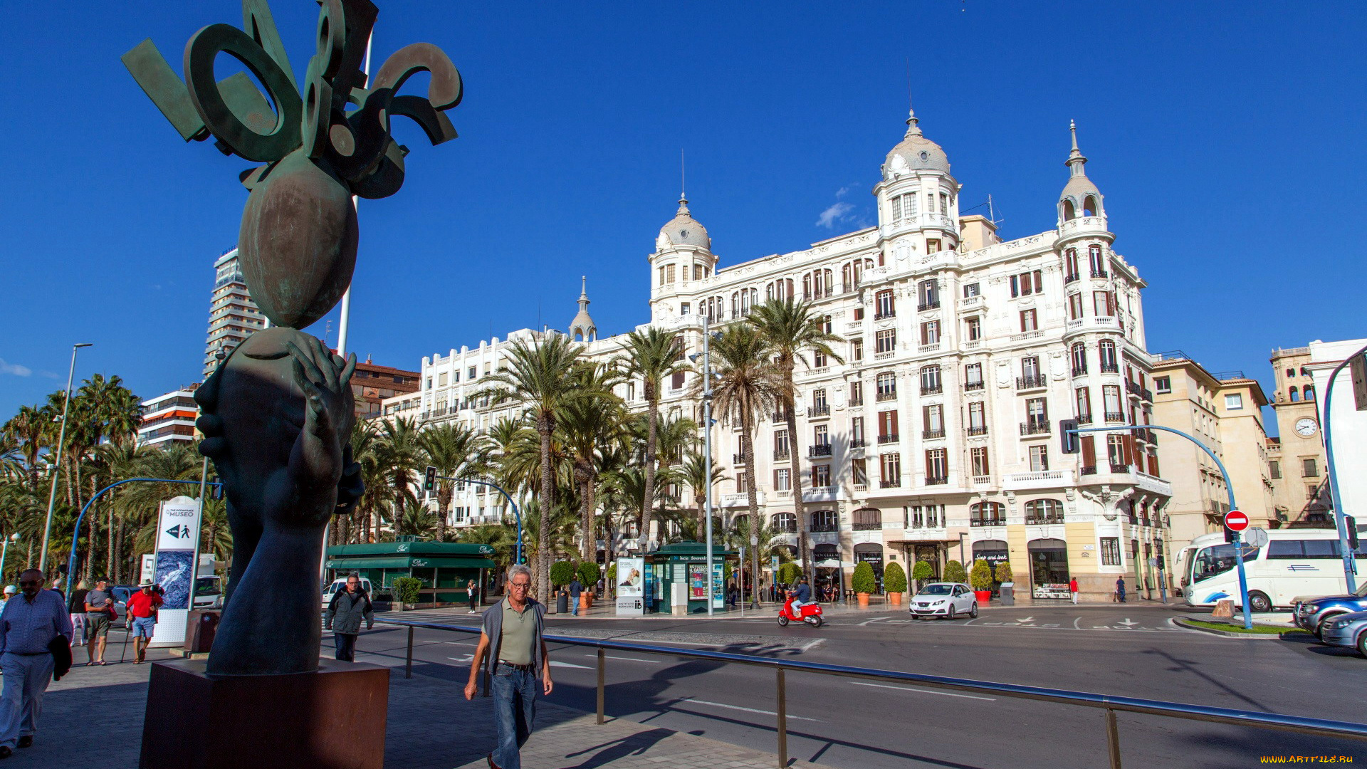 alicante, spain, города, -, улицы, , площади, , набережные