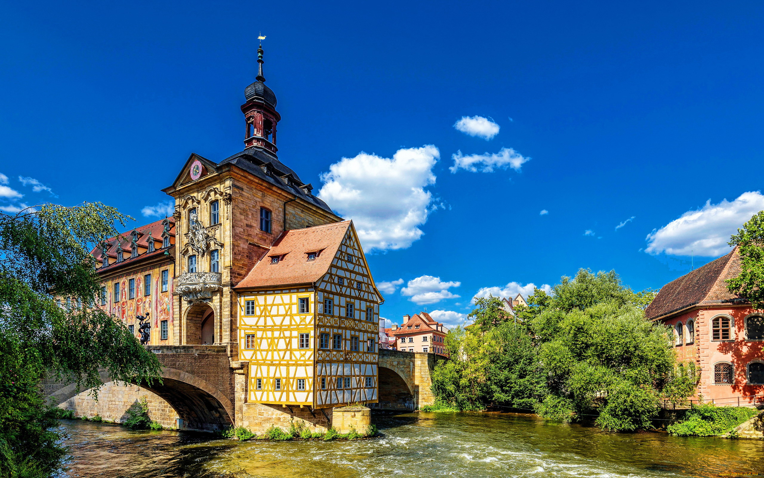 bamberg, germany, города, -, здания, , дома