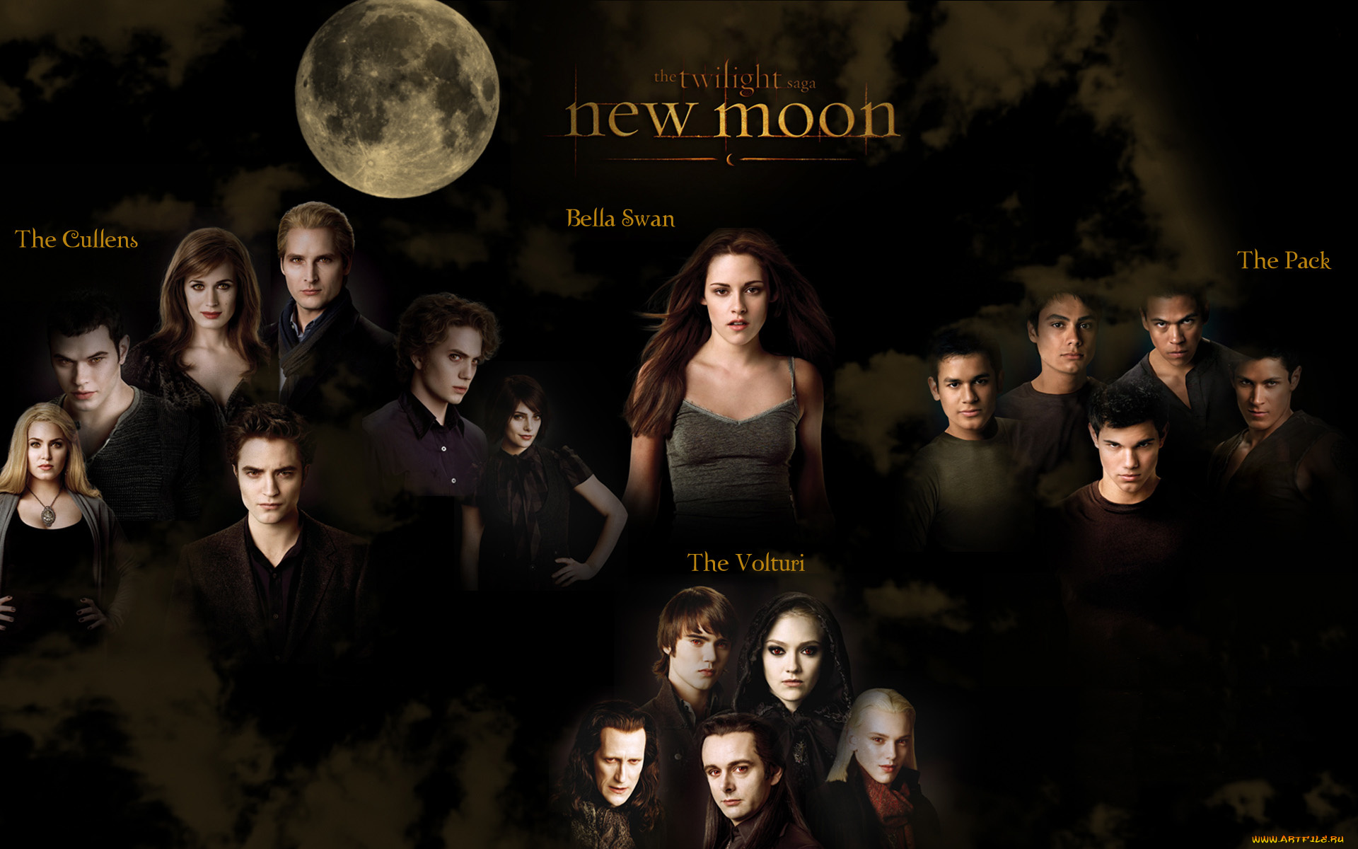 кино, фильмы, the, twilight, saga, , new, moon, персонажи