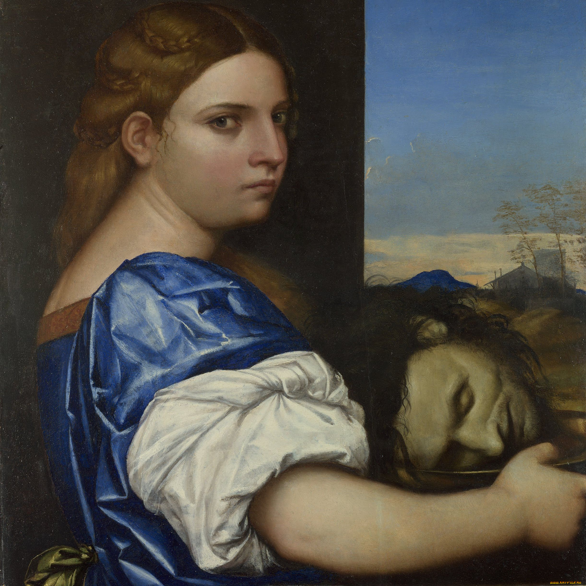 sebastiano, del, piombo, the, daughter, of, herodias, рисованные, голова, девушка