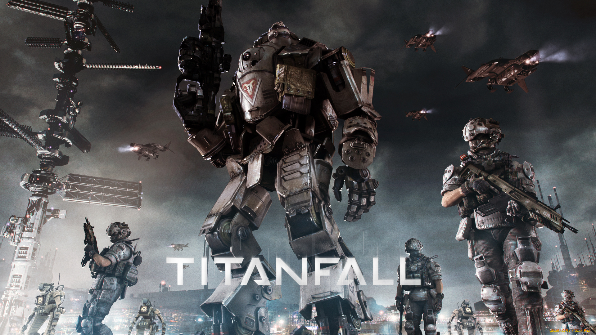 titanfall, видео, игры, робот