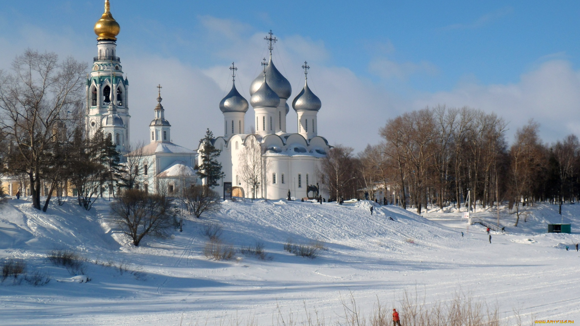 вологда, , россия, города, -, православные, церкви, , монастыри, снег, купола, зима