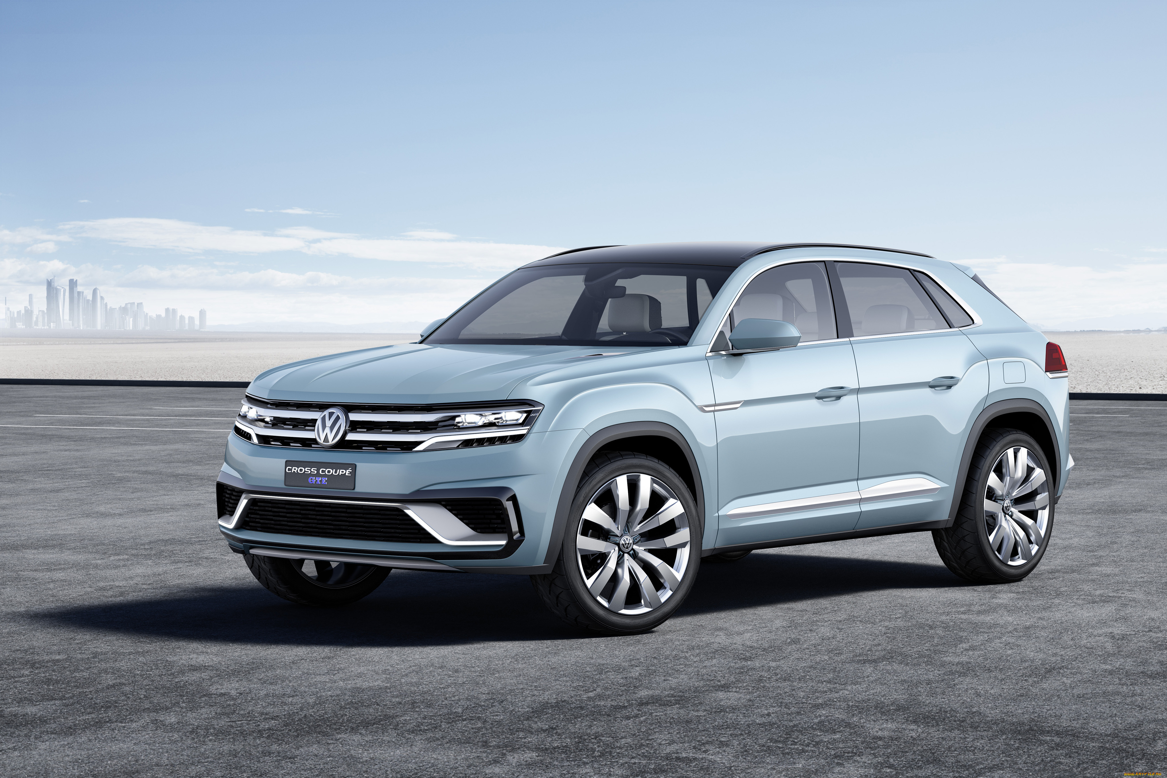 автомобили, volkswagen, coupt, cross, 2015г, concept, gte