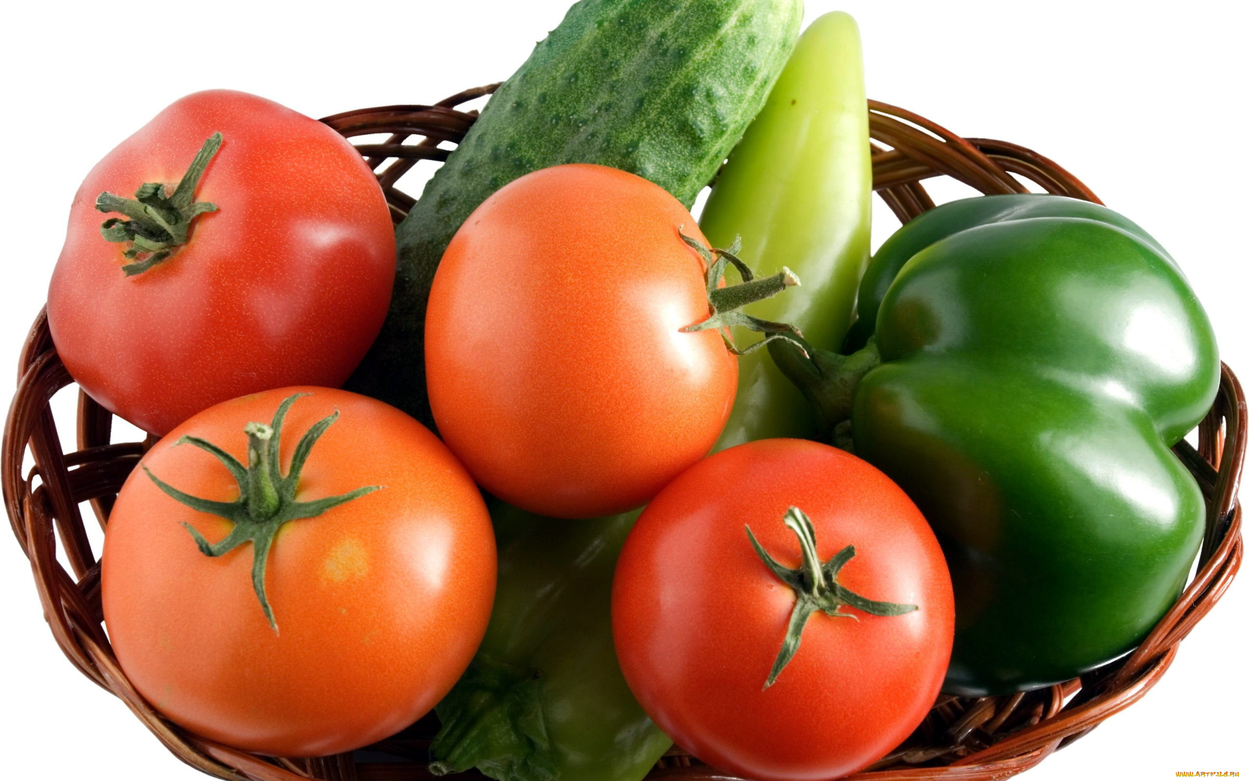 еда, овощи, перец, корзинка, огурцы, помидоры, томаты