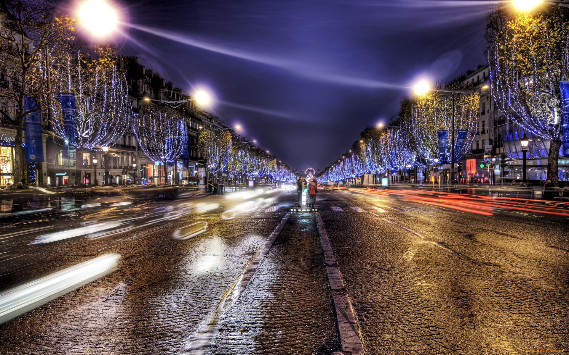 the, parisian, boulevard, города, париж, франция