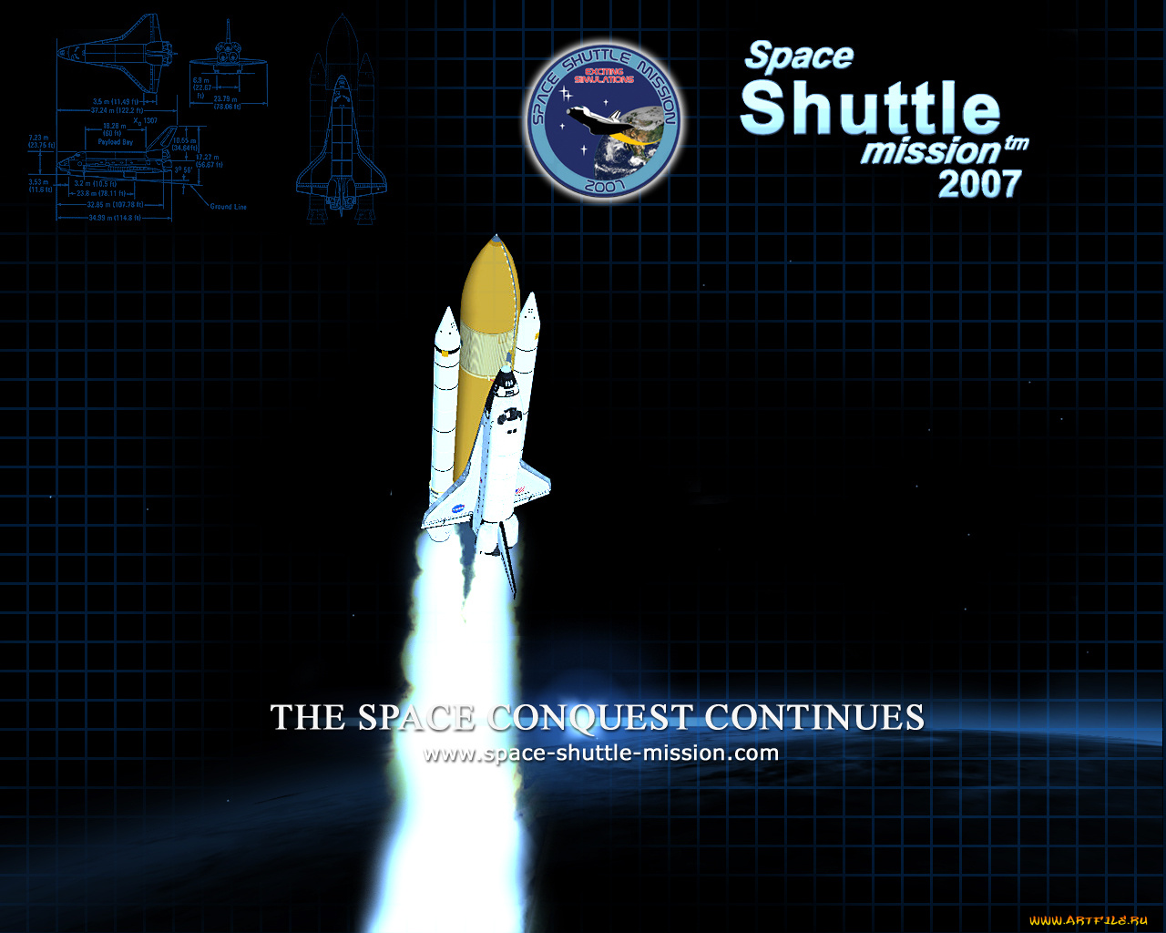 space, shuttle, mission, 2007, видео, игры