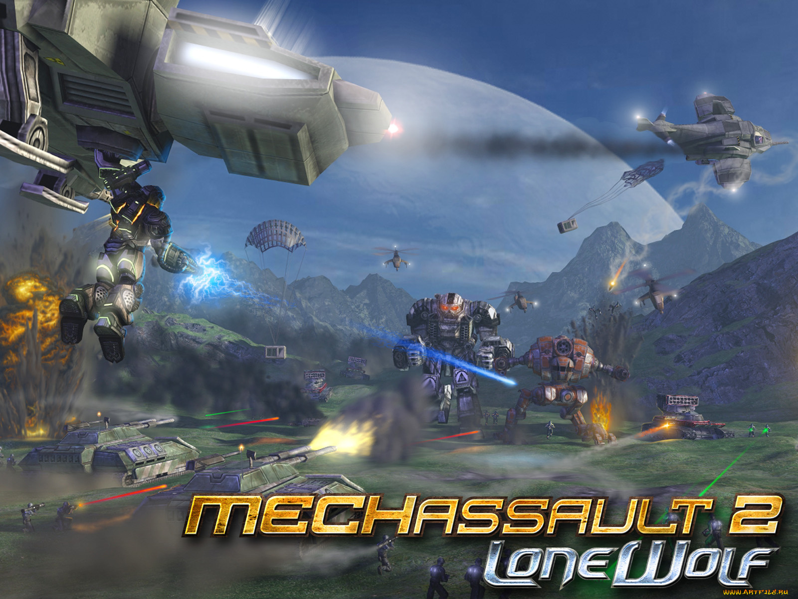 mechassault, lone, wolf, видео, игры