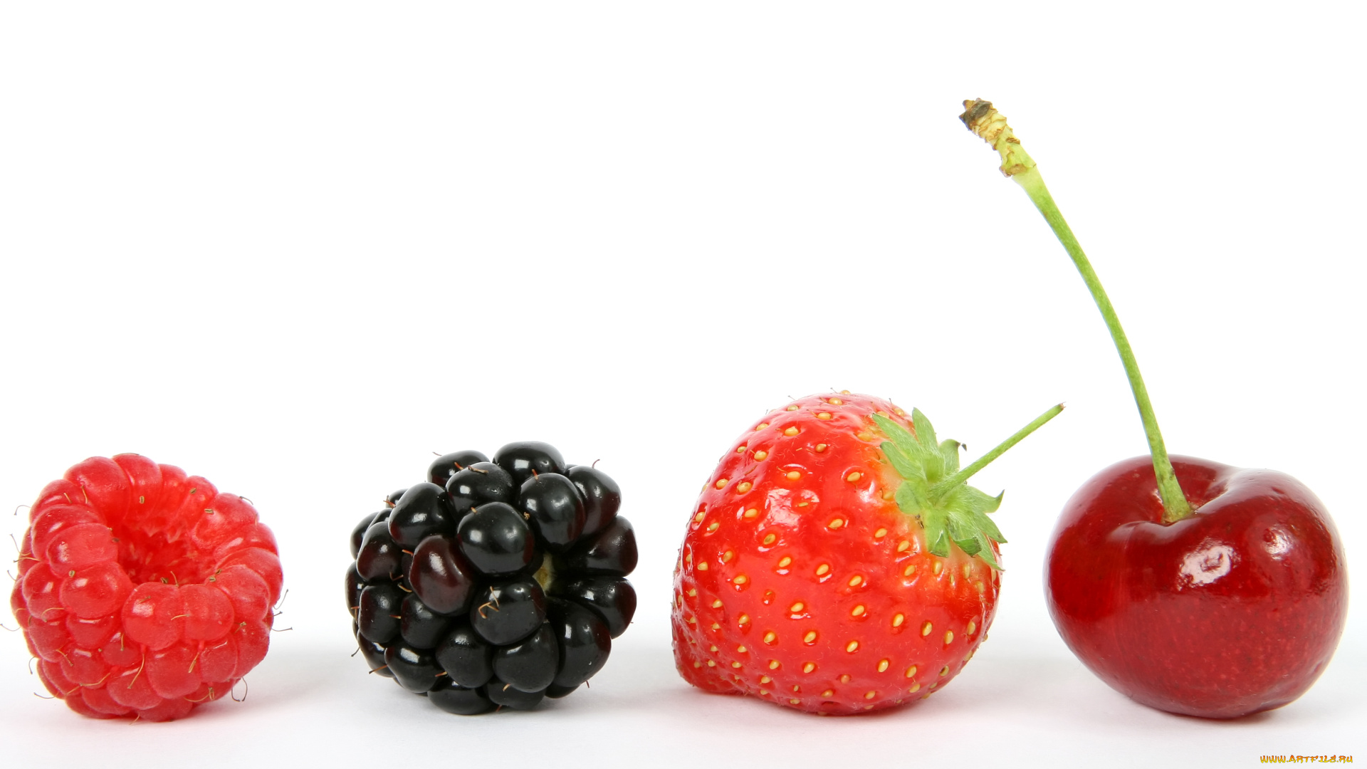 еда, фрукты, ягоды, малина, ежевика, клубника, вишня
