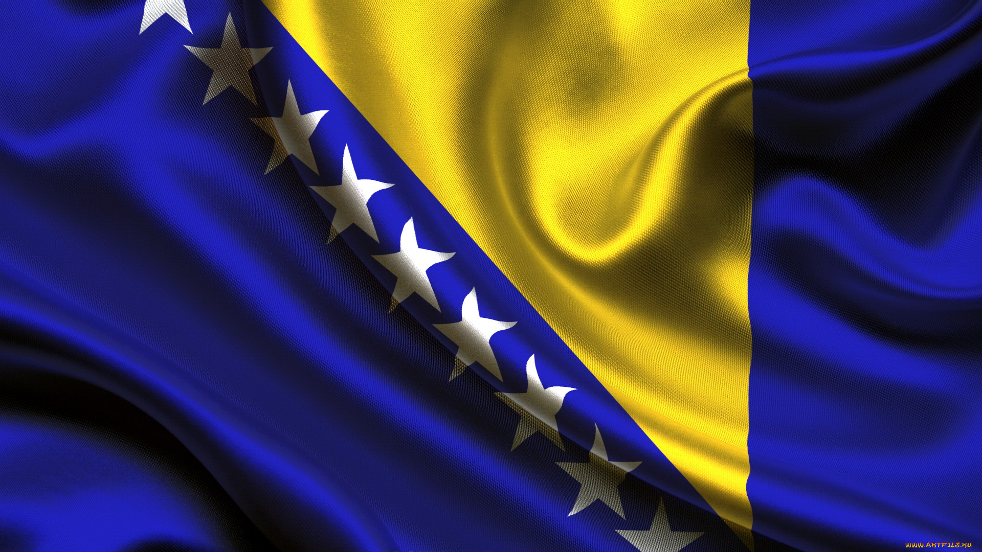 флаг, боснии, герцоговины, разное, флаги, гербы, и, bosnia, and, herzegovina, flag