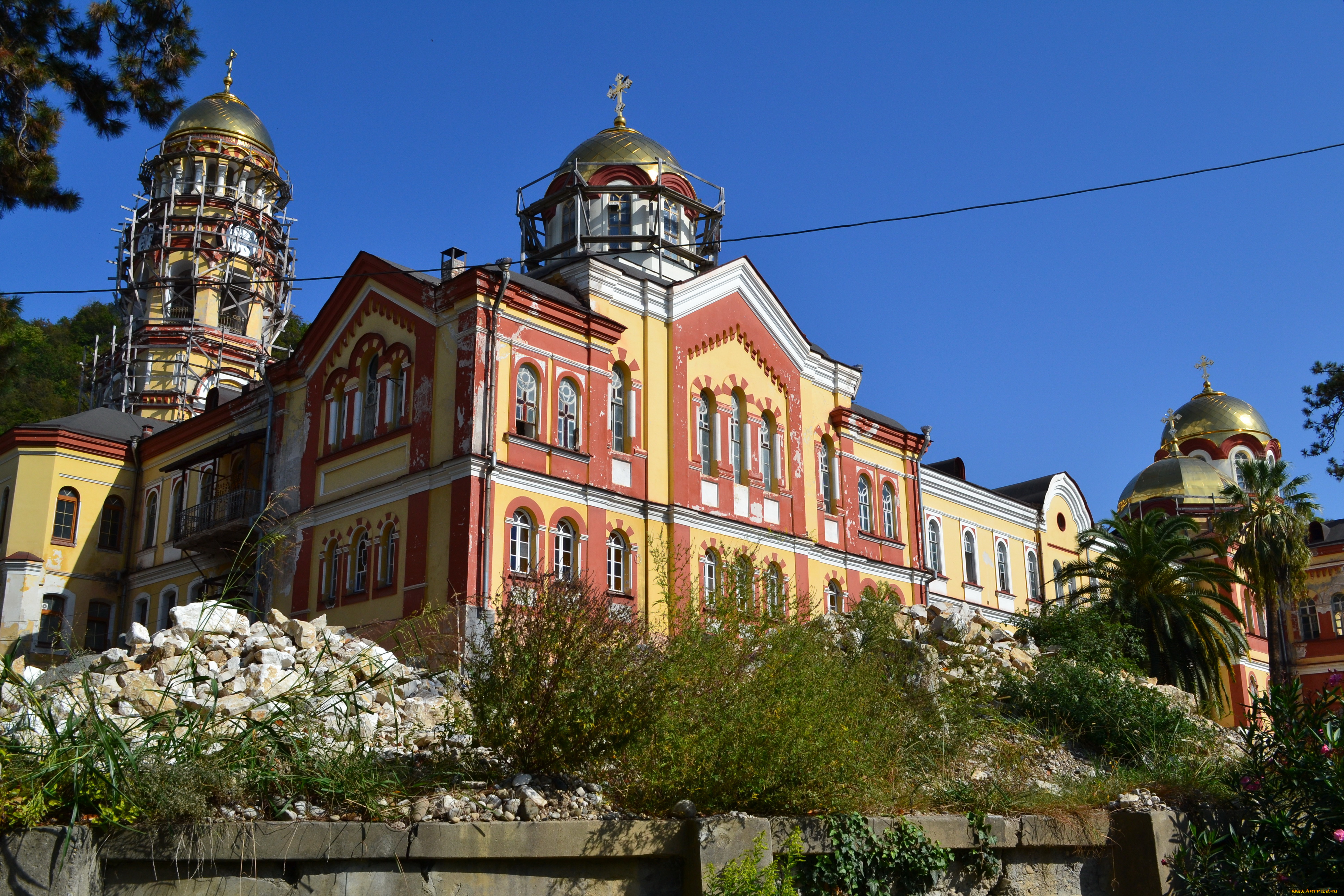 новоафонский, монастырь, абхазия, города, православные, церкви, монастыри