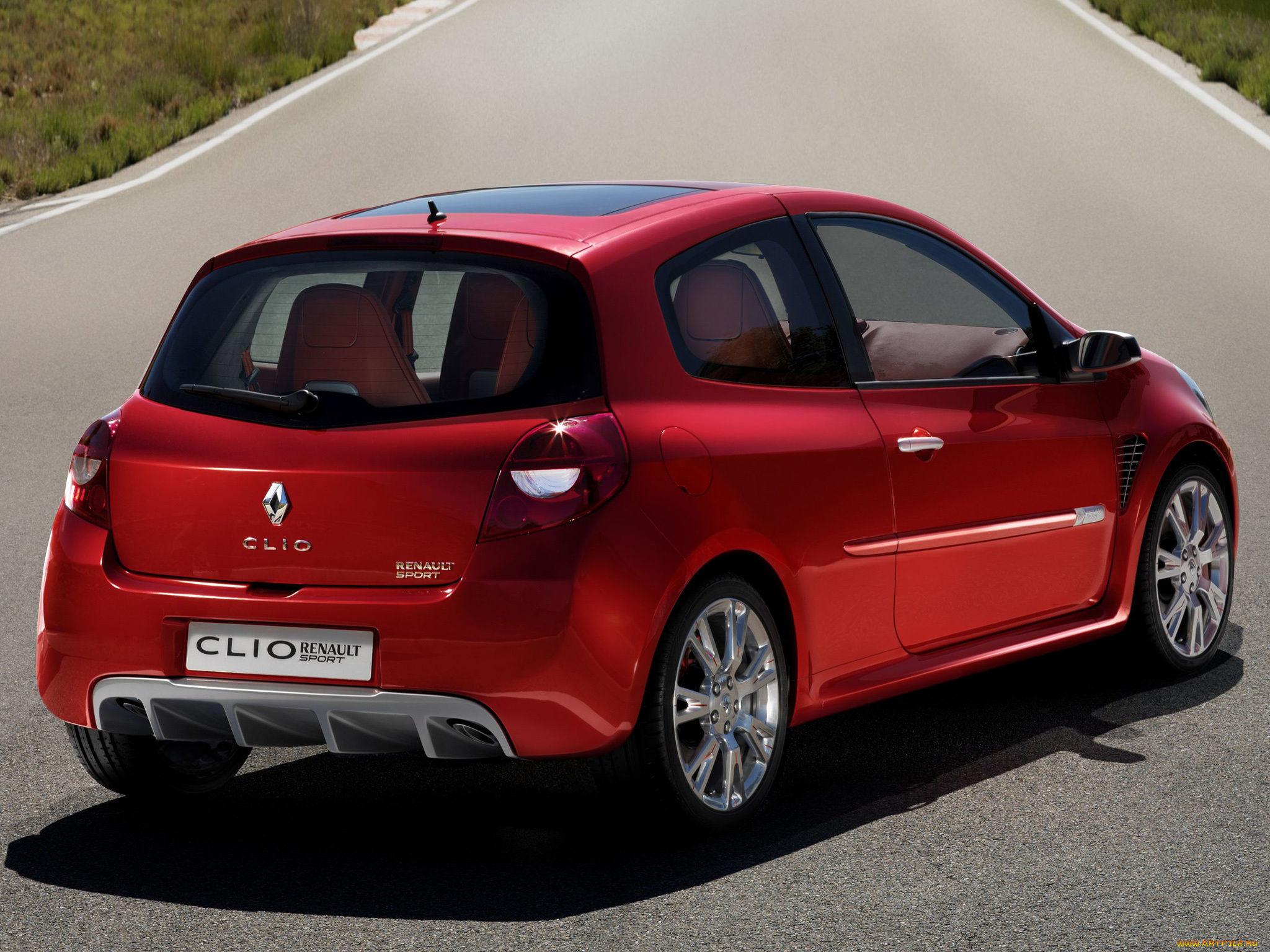 автомобили, renault, красный, 2005г, concept, sport, clio