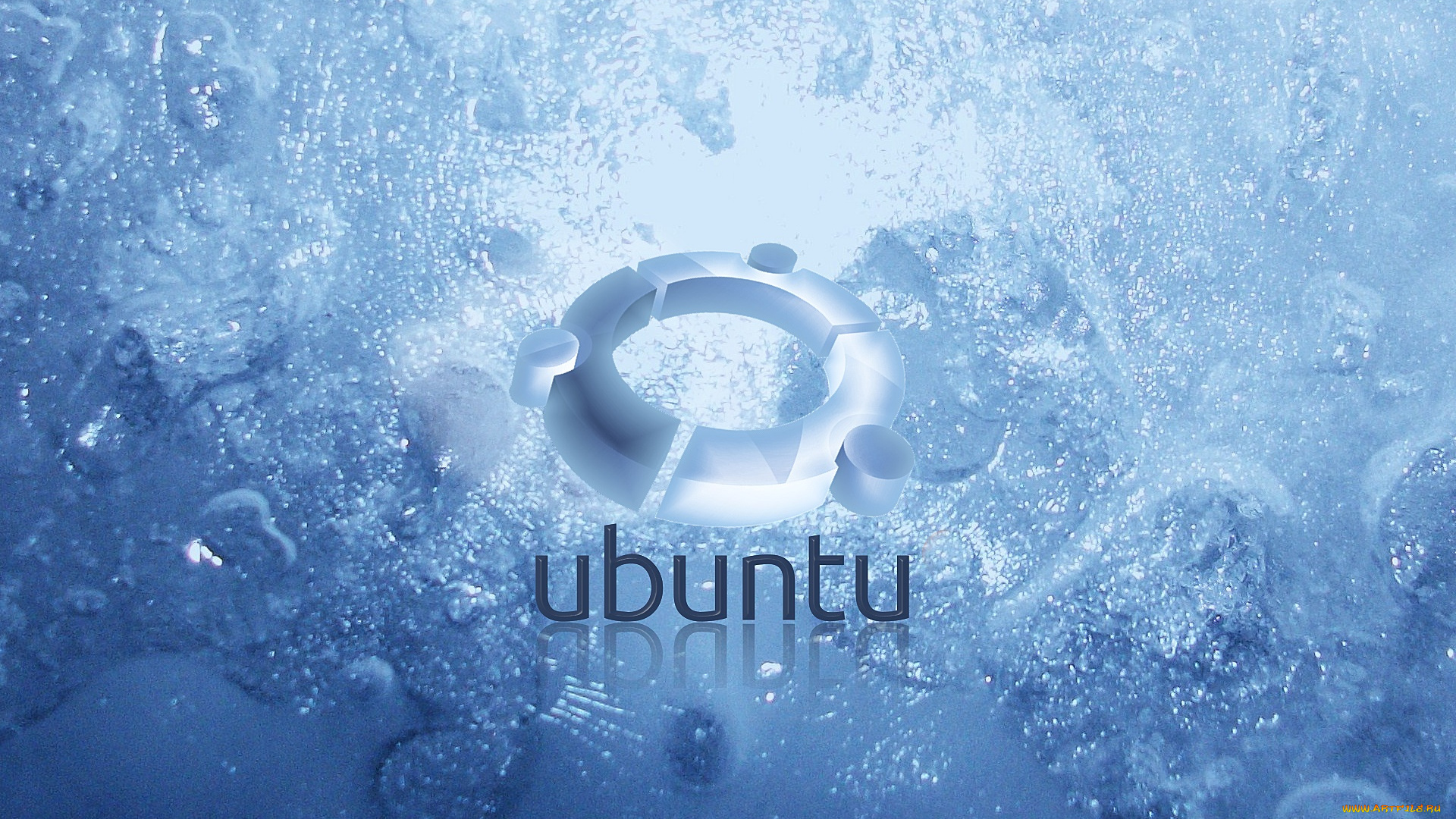 компьютеры, ubuntu, linux, фон, логотип