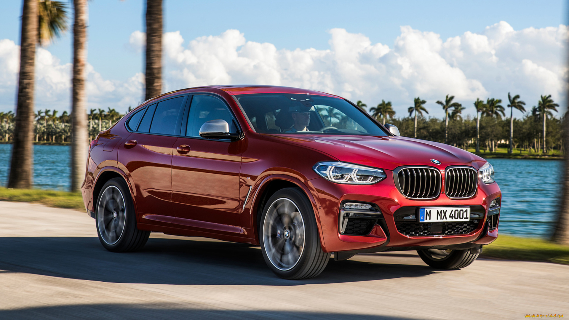 bmw, x4, m40d, 2019, автомобили, bmw, x4, m40d, 2019, red