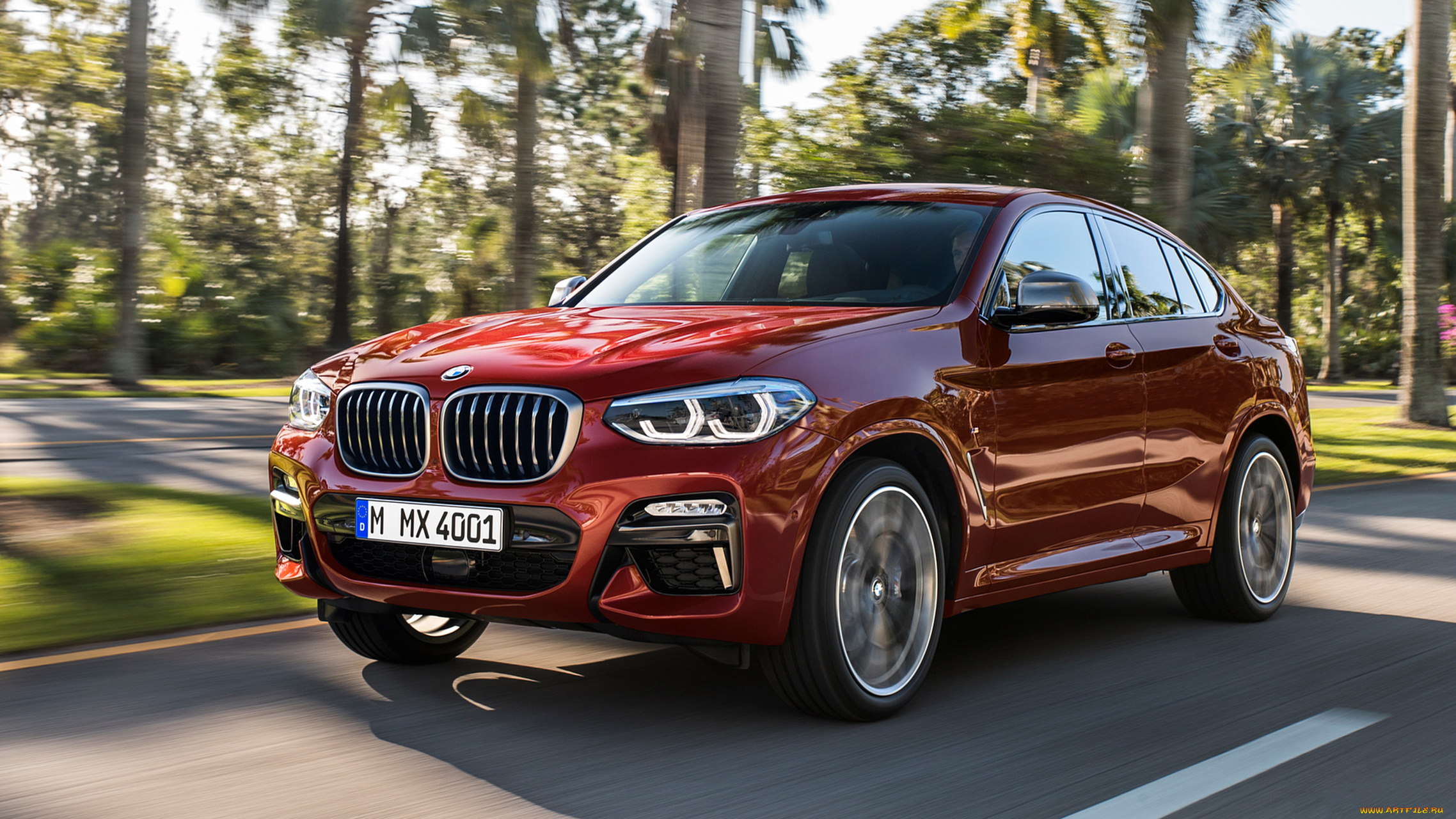 bmw, x4, m40d, 2019, автомобили, bmw, x4, m40d, 2019, red