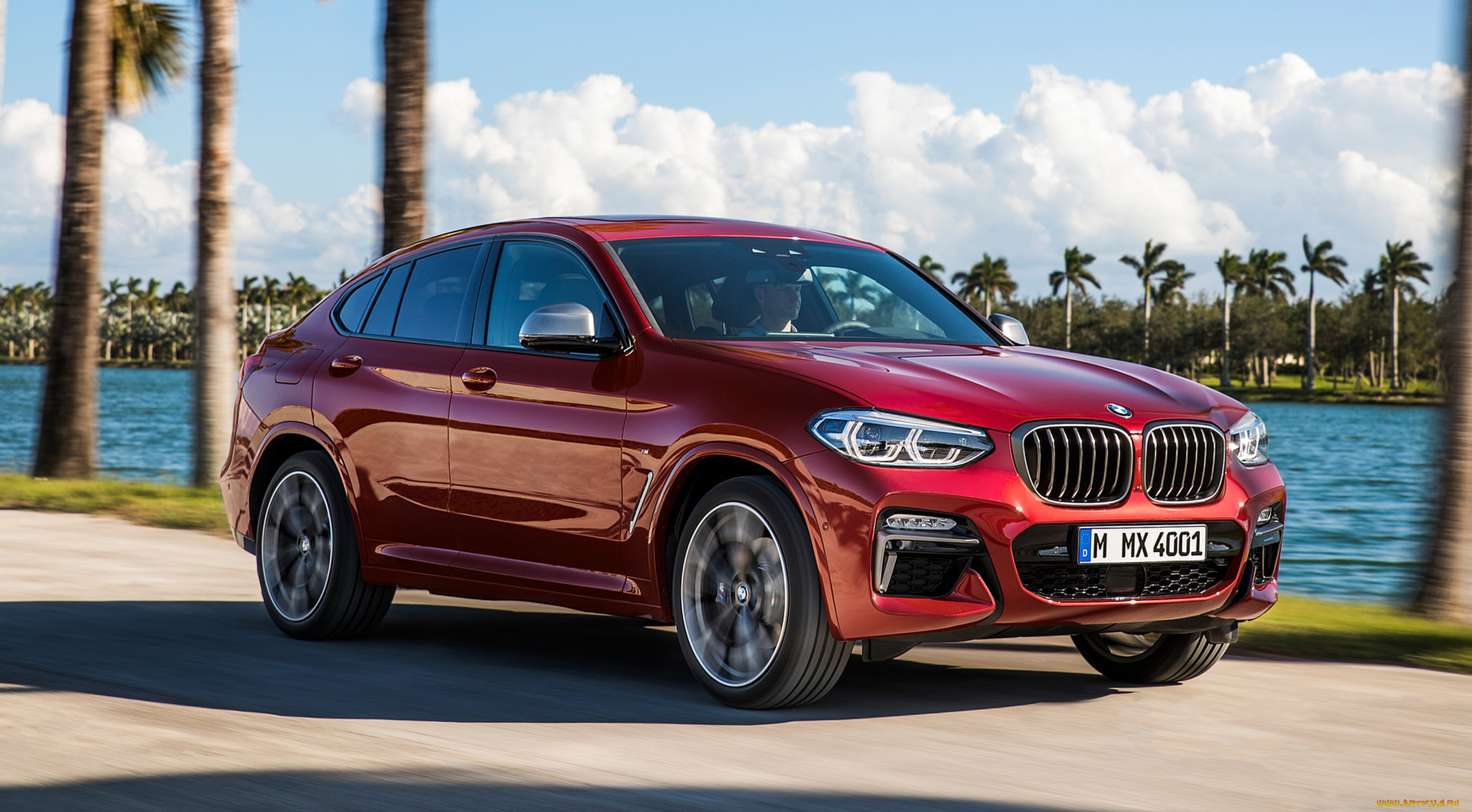 bmw, x4, m40d, 2019, автомобили, bmw, x4, m40d, 2019, red