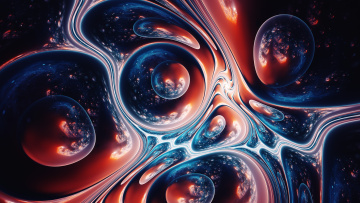 Картинка 3д+графика фракталы+ fractal арт капля фантастика космос фрактал