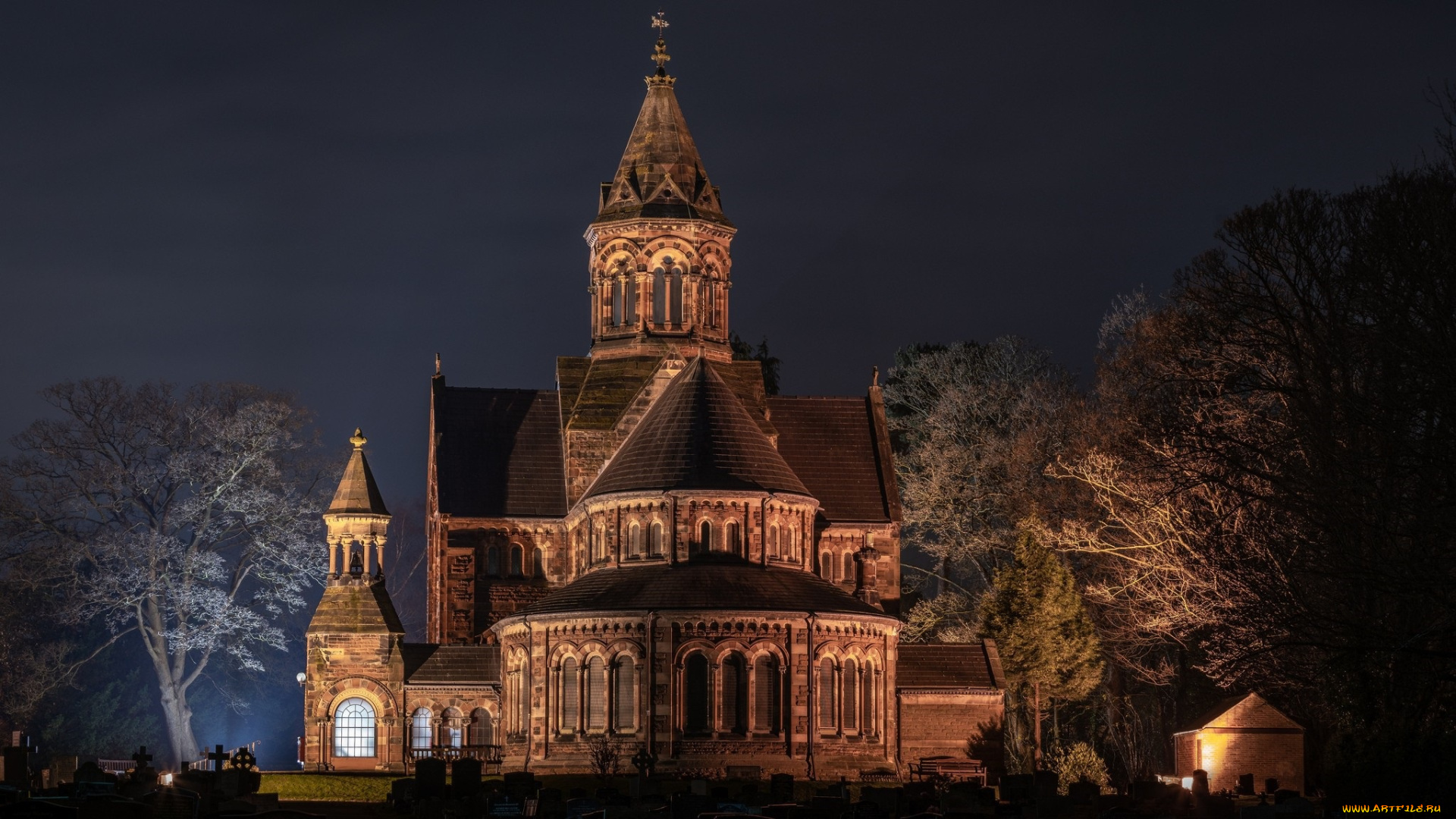 города, -, православные, церкви, , монастыри, st, paul`s, church, церковь, ночь