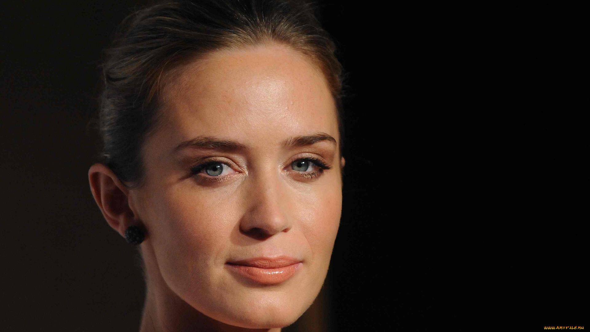 девушки, emily, blunt, шатенка, лицо